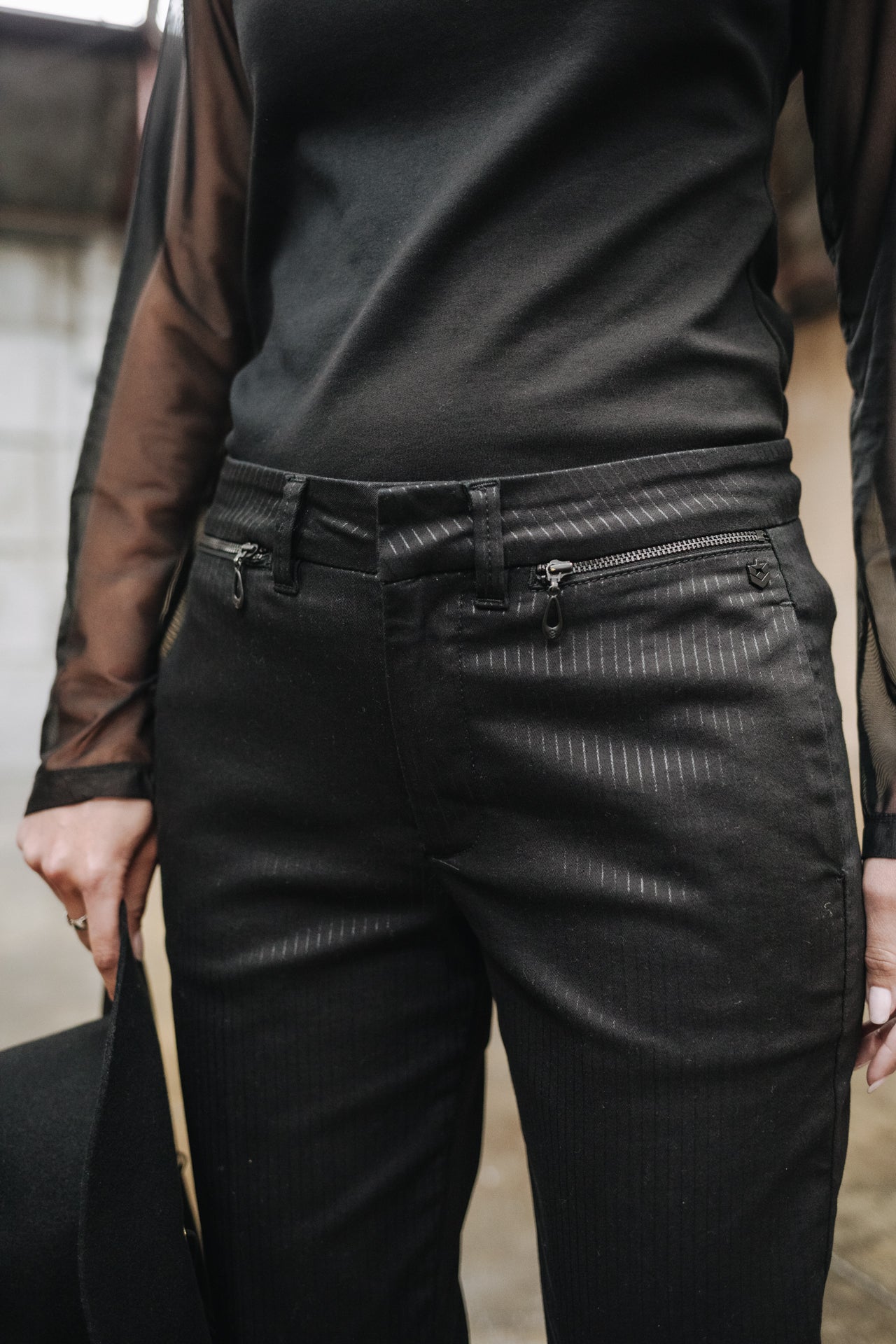 Pantalon slim Femme Willow Sirius black | Freeman T. Porter