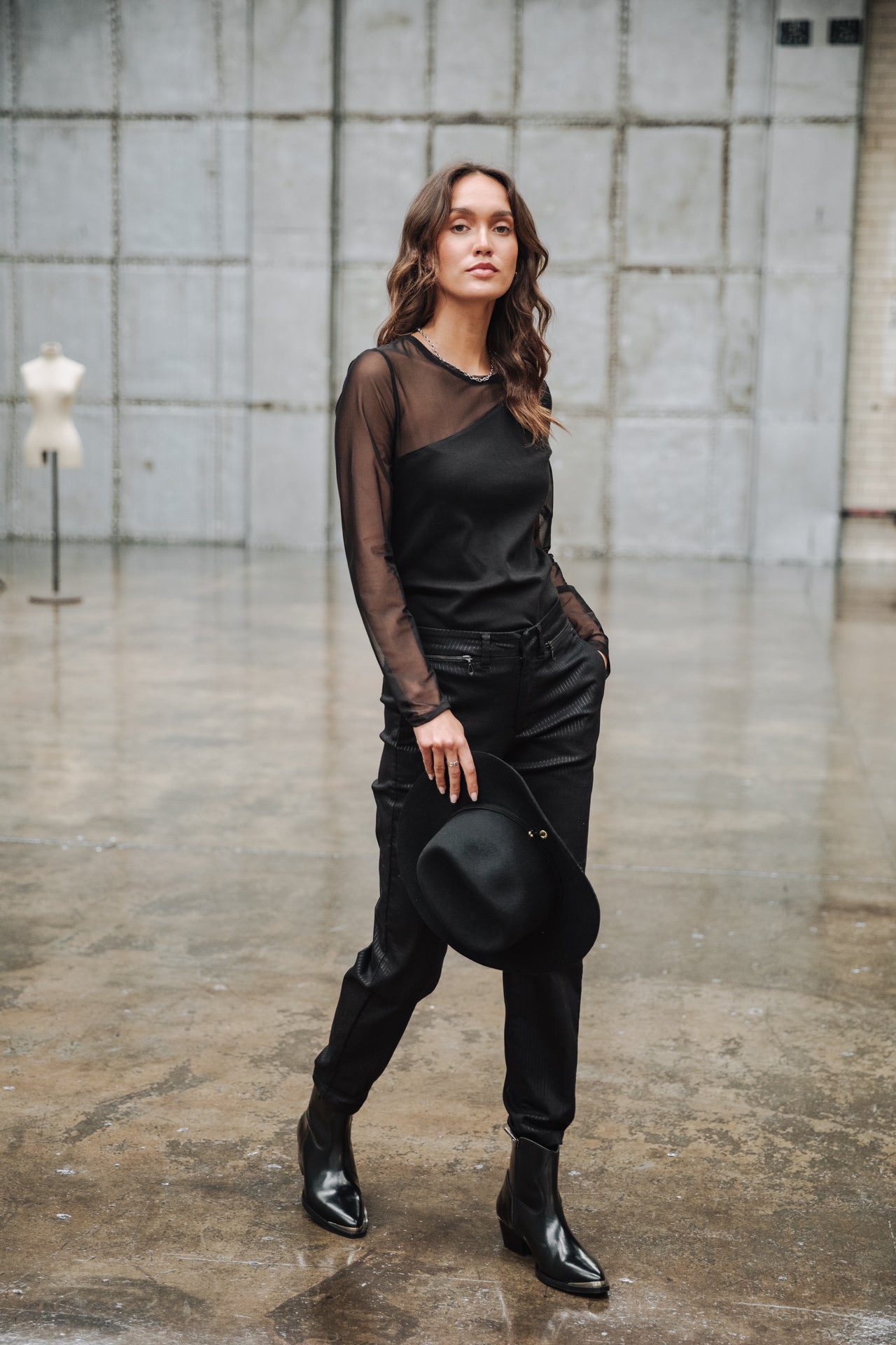 Pantalon slim Femme Willow Sirius black | Freeman T. Porter