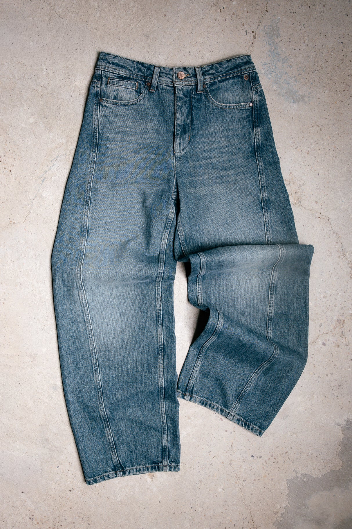 Barrel-Jeans Frau Nettie Denim piura | Freeman T. Porter