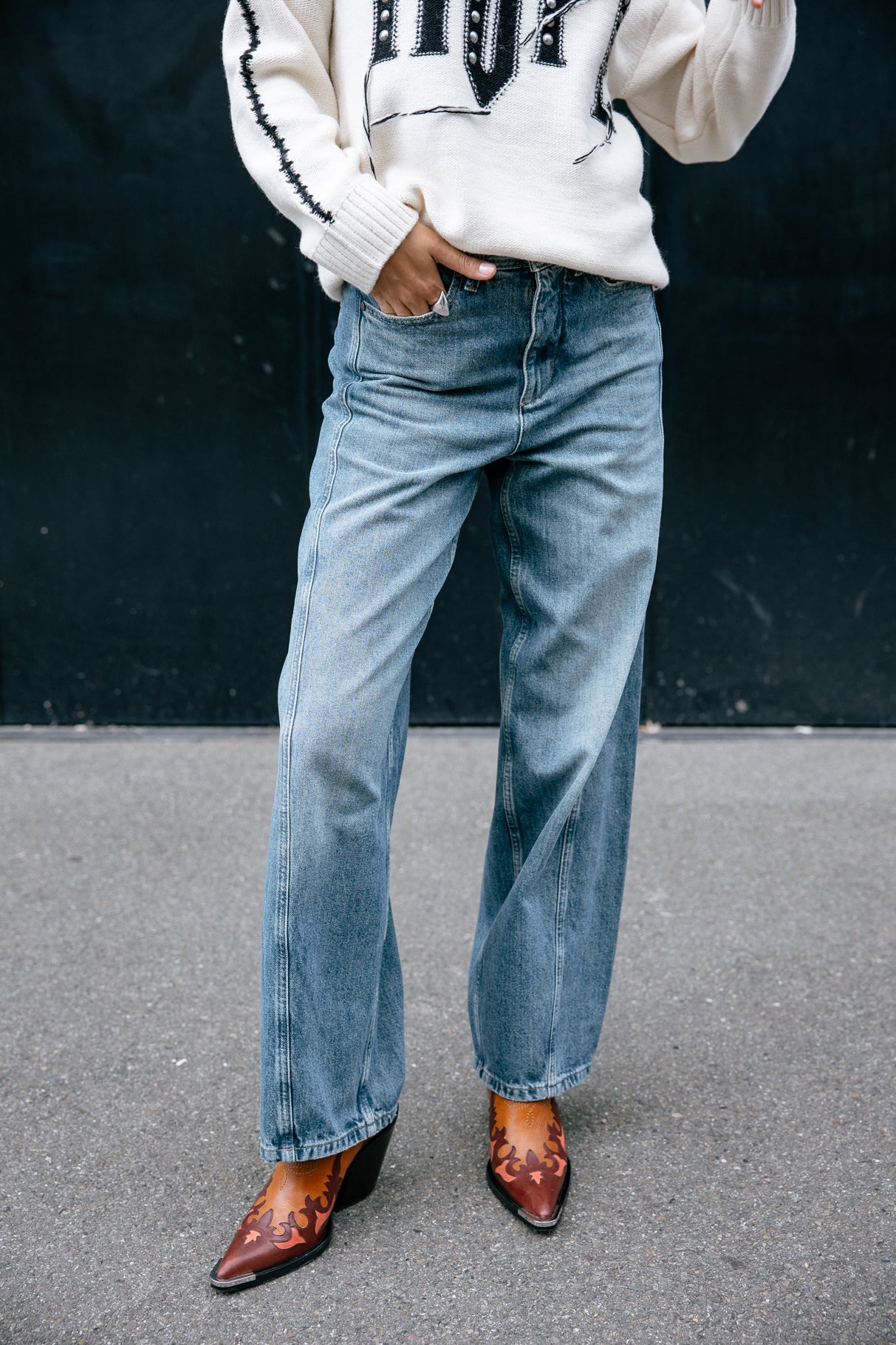 Jeans balloon leg Woman Nettie Denim piura | Freeman T. Porter