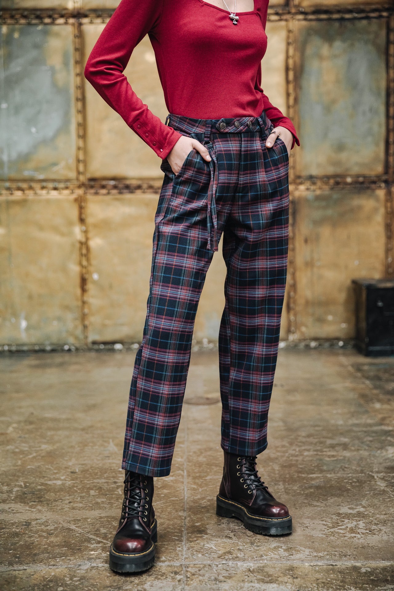 Pantalon longueur 7/8 Femme Loreta Glasgow original | Freeman T. Porter