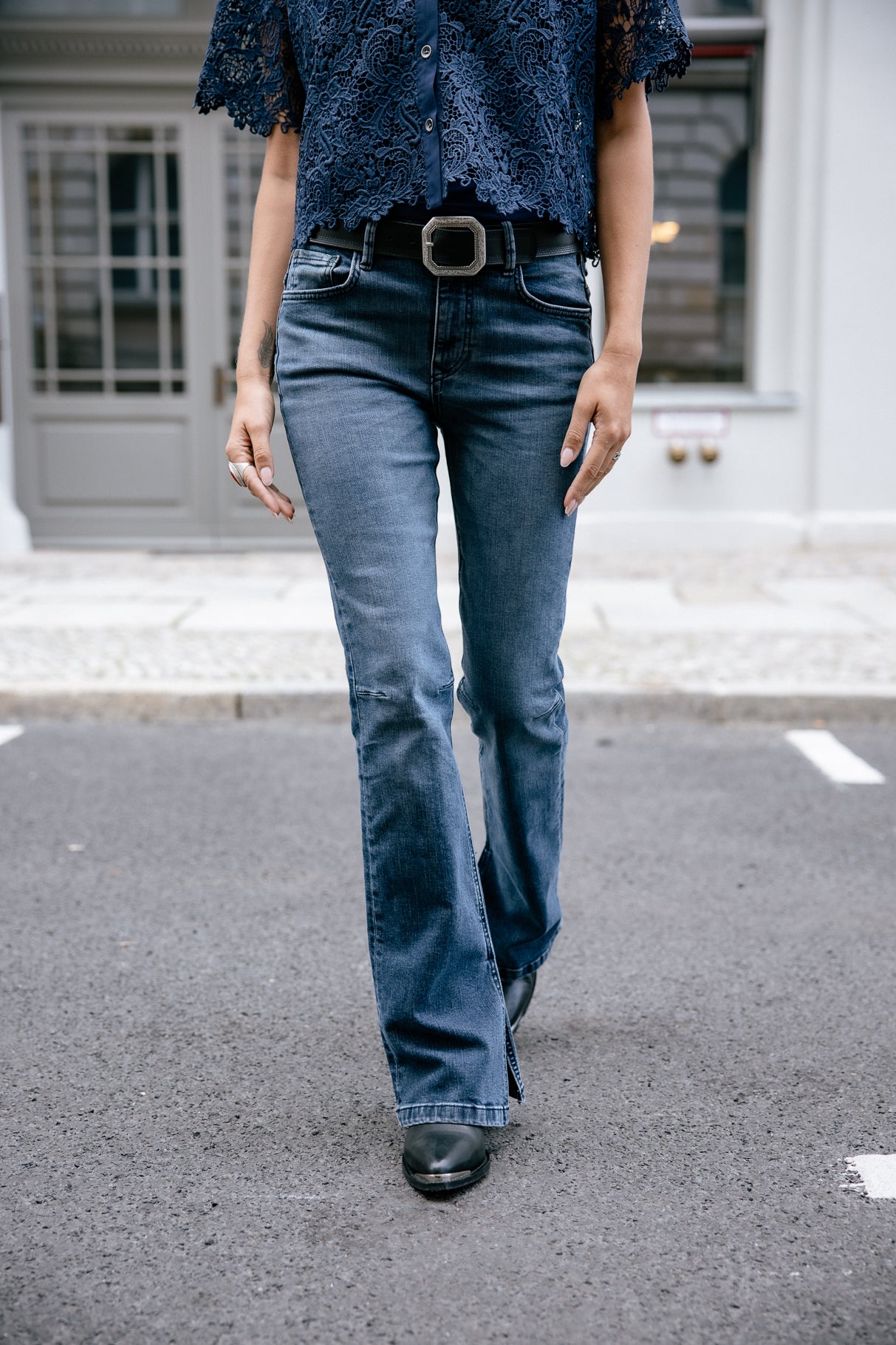 Jeans bootcut Mujer Karolina sirena | Freeman T. Porter