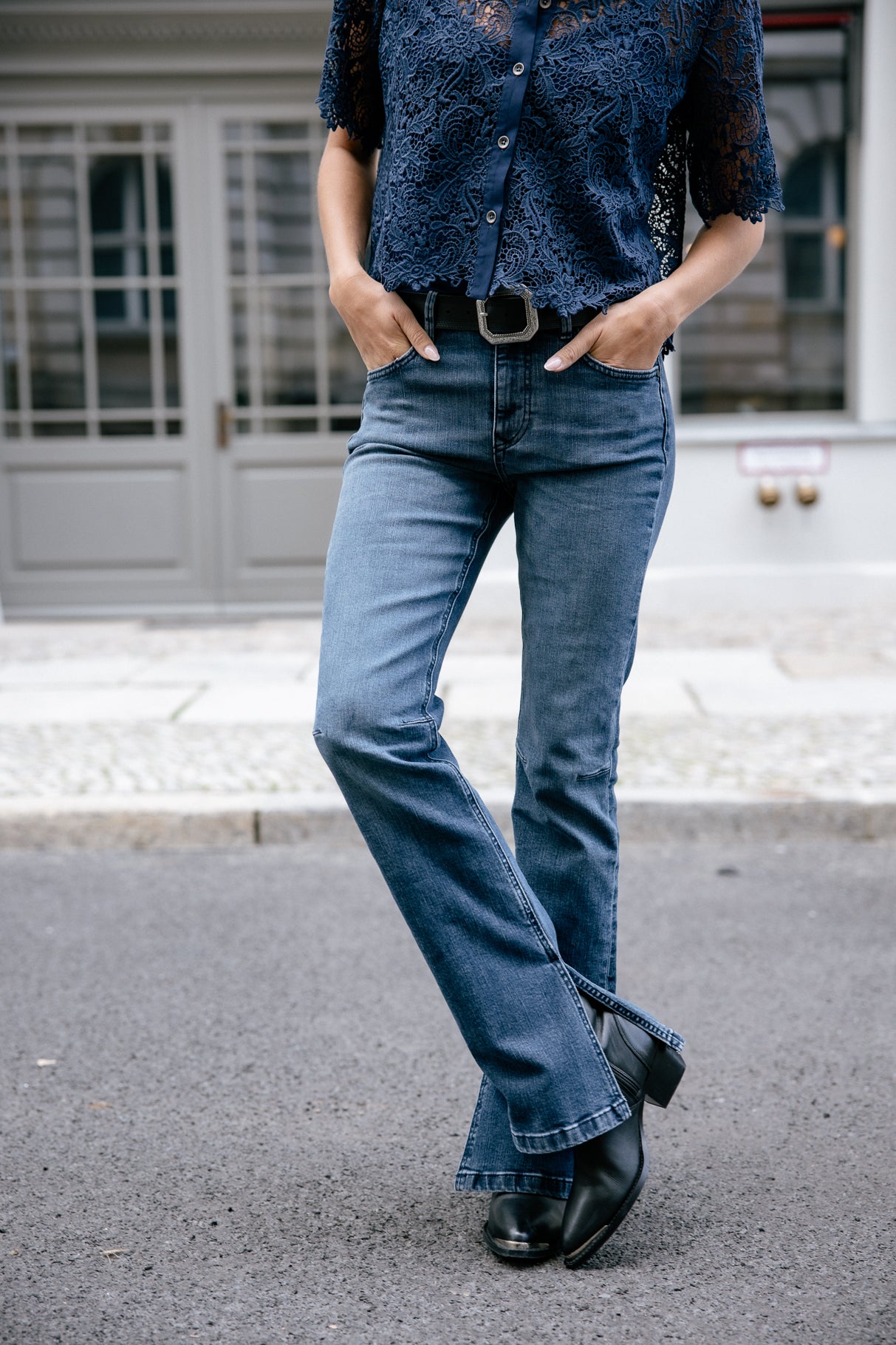 Jeans bootcut Femme Karolina sirena | Freeman T. Porter
