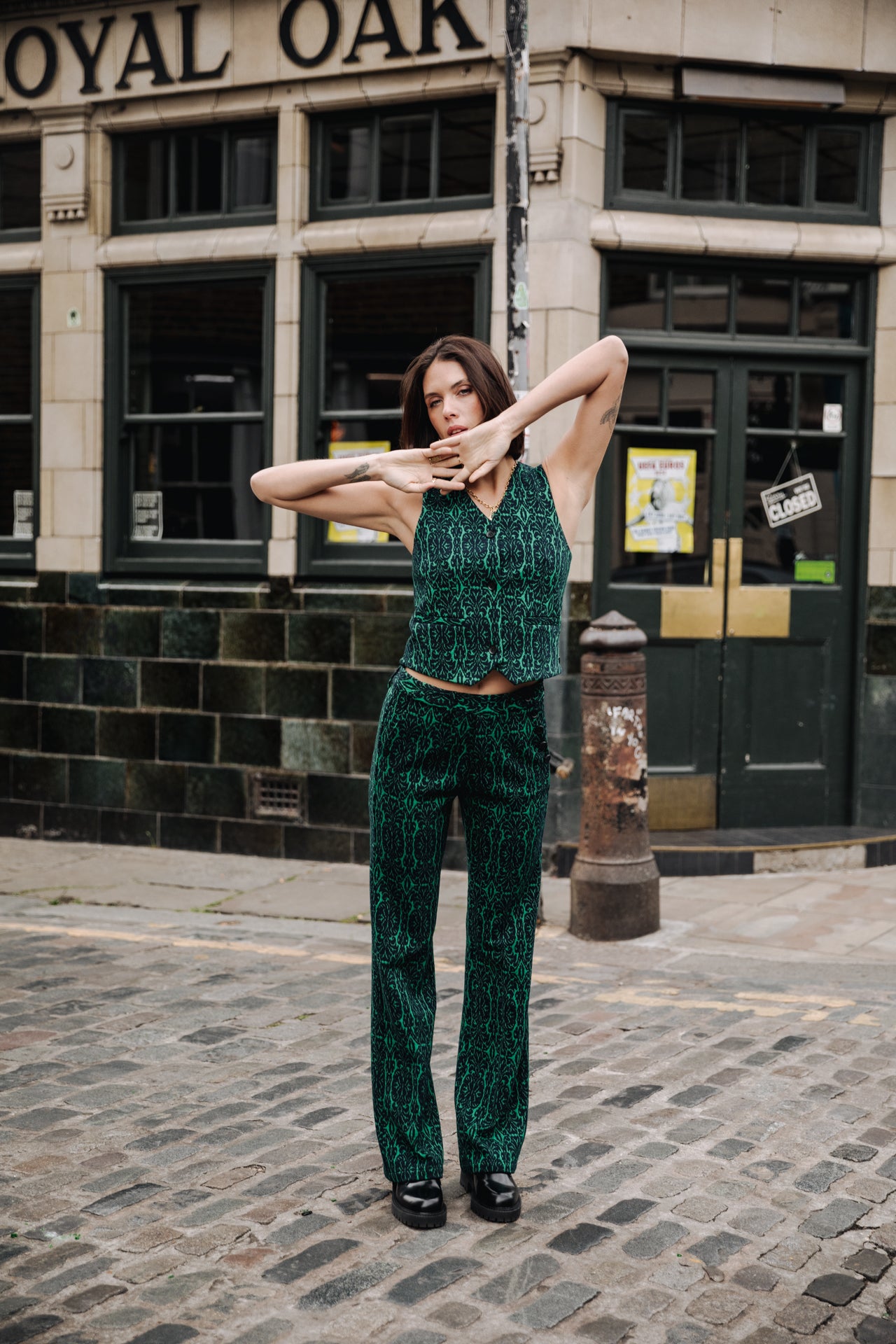 Pantalon bootcut Femme Roma Baroca original | Freeman T. Porter
