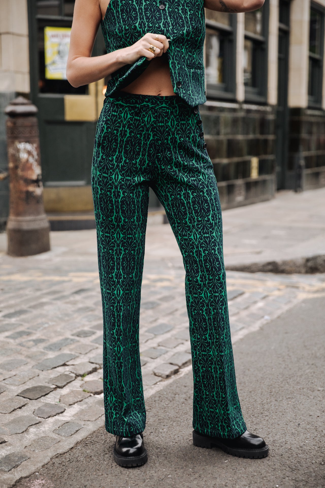 Pantalon bootcut Femme Roma Baroca original | Freeman T. Porter