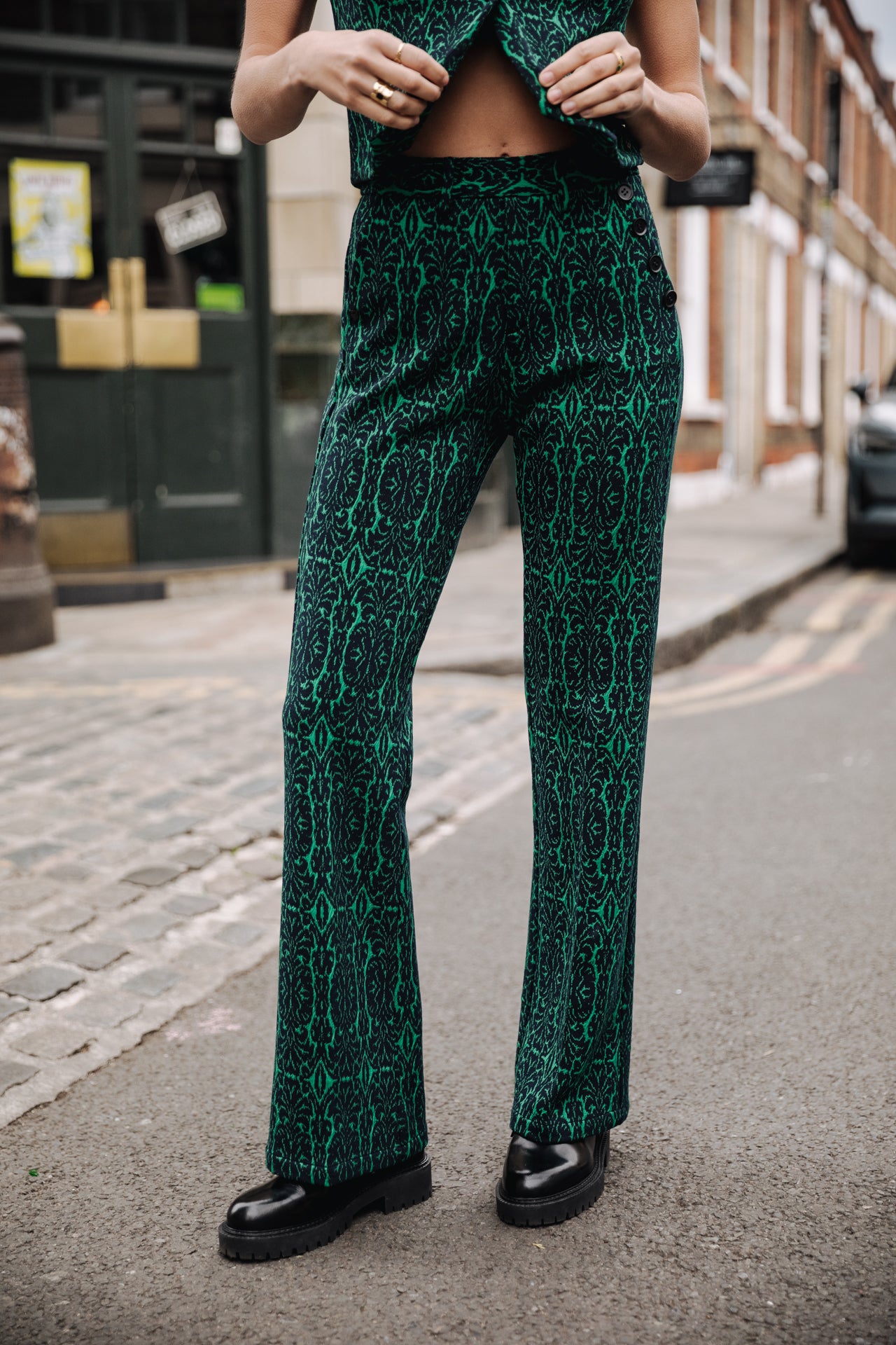Pantalon bootcut Femme Roma Baroca original | Freeman T. Porter