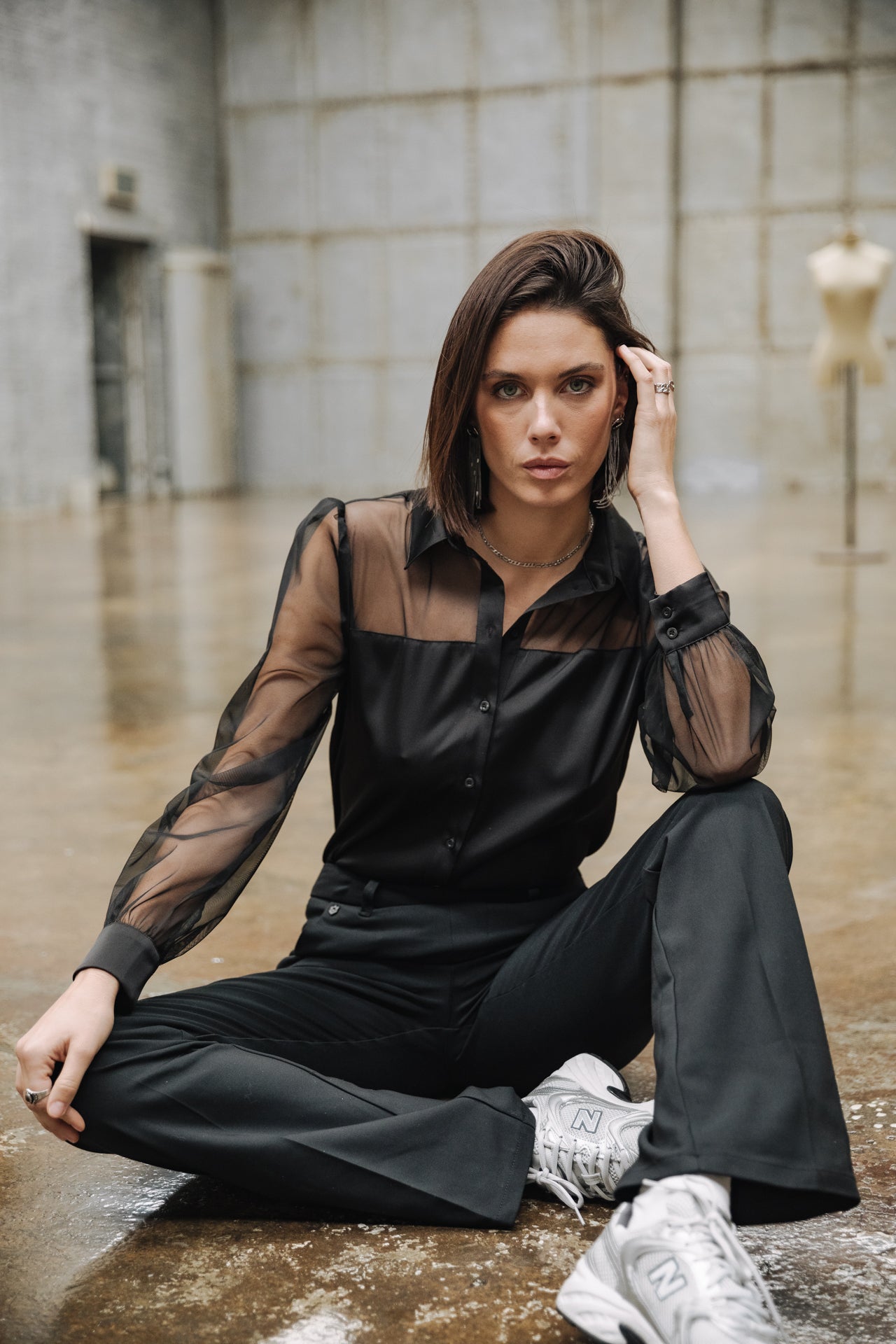 Pantalon bootcut Femme Roma Polyneo black | Freeman T. Porter