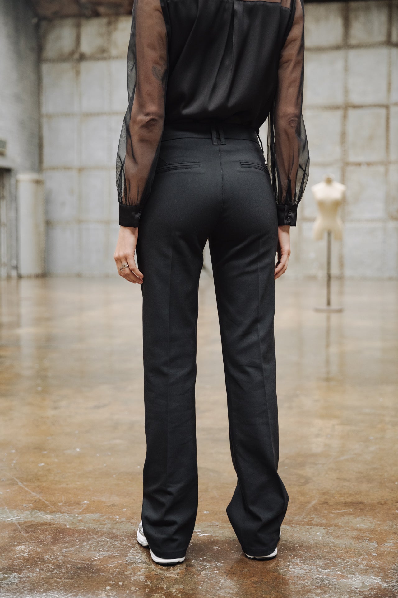 Pantalon bootcut Femme Roma Polyneo black | Freeman T. Porter