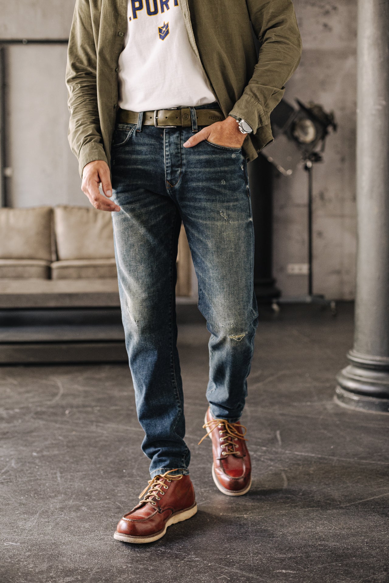 Jeans Tapered Men Erwan swing | Freeman T. Porter