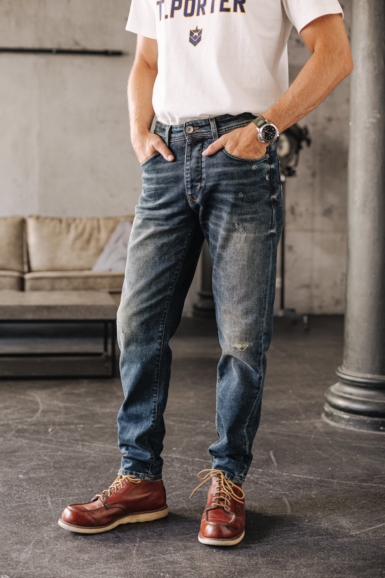 Jeans Tapered Men Erwan swing | Freeman T. Porter