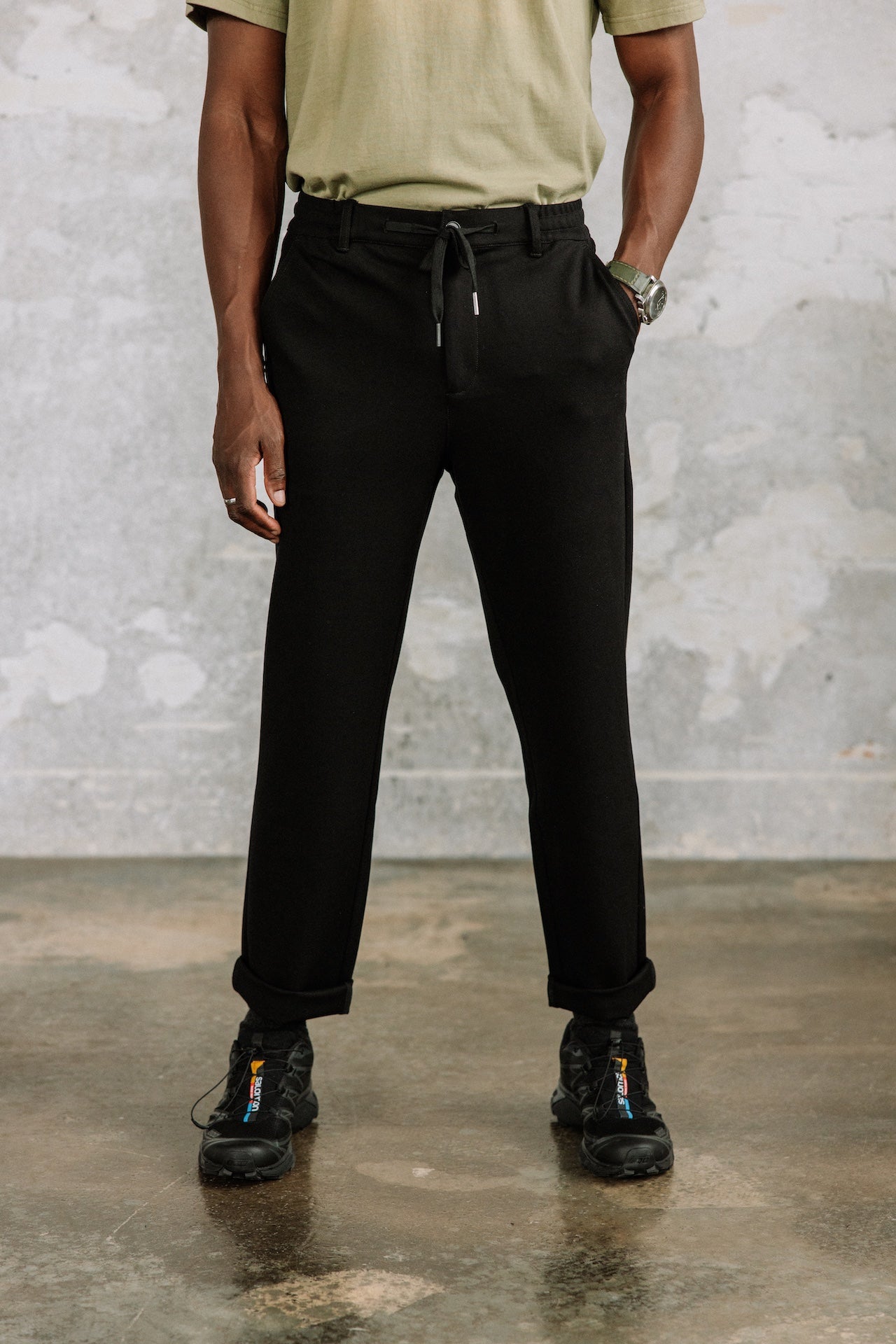 Relax-Hose Mann Derek Comfy black | Freeman T. Porter