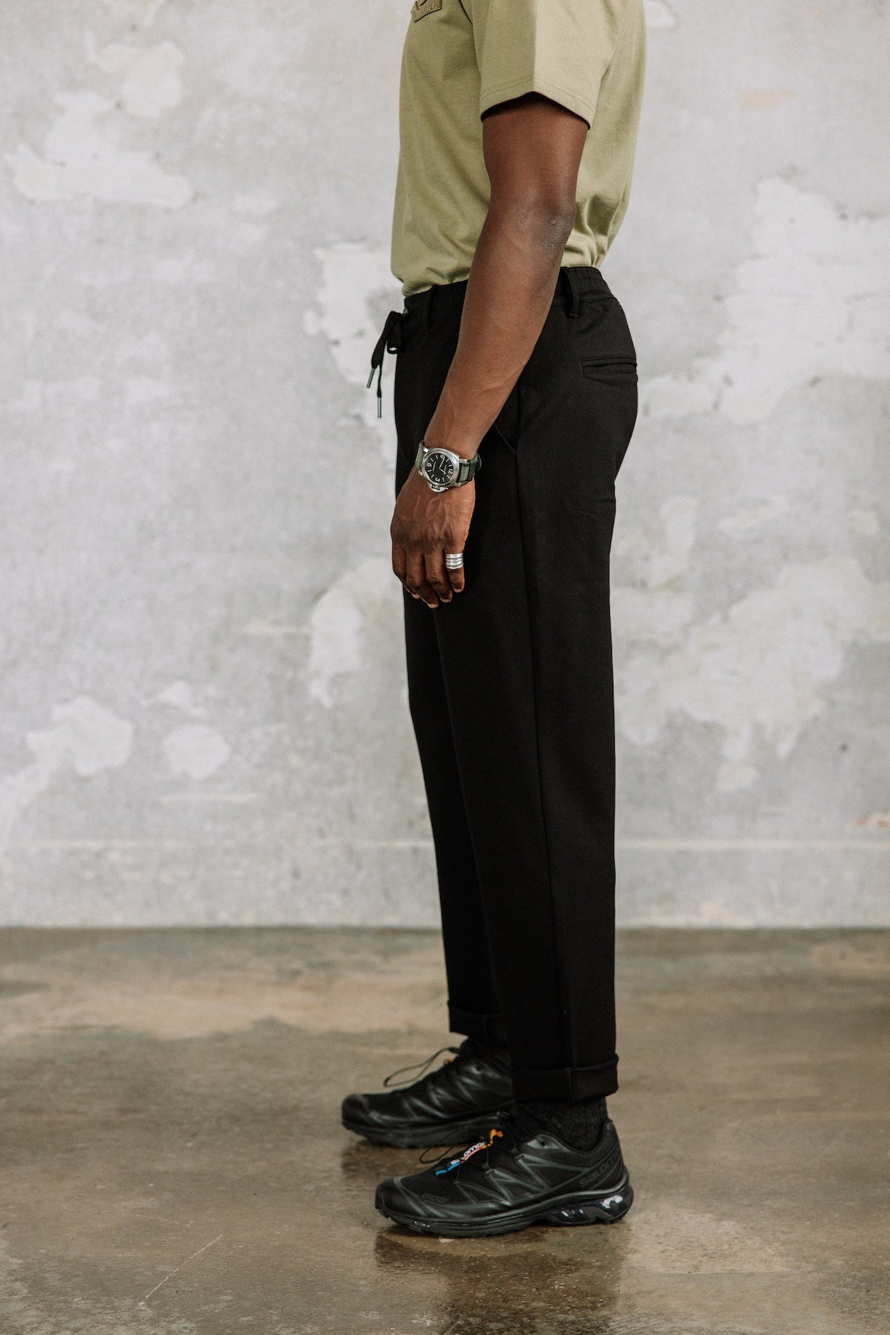 Relax-Hose Mann Derek Comfy black | Freeman T. Porter