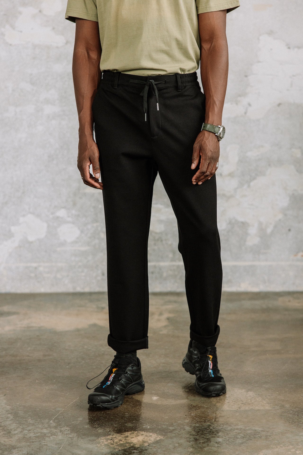 Relax-Hose Mann Derek Comfy black | Freeman T. Porter