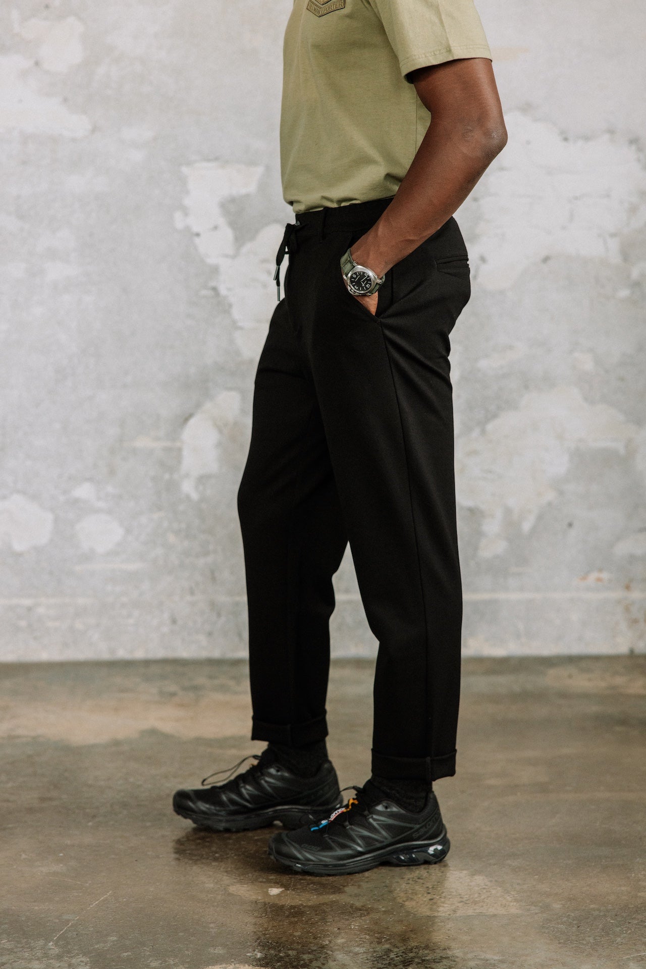 Relax pants Men Derek Comfy black | Freeman T. Porter