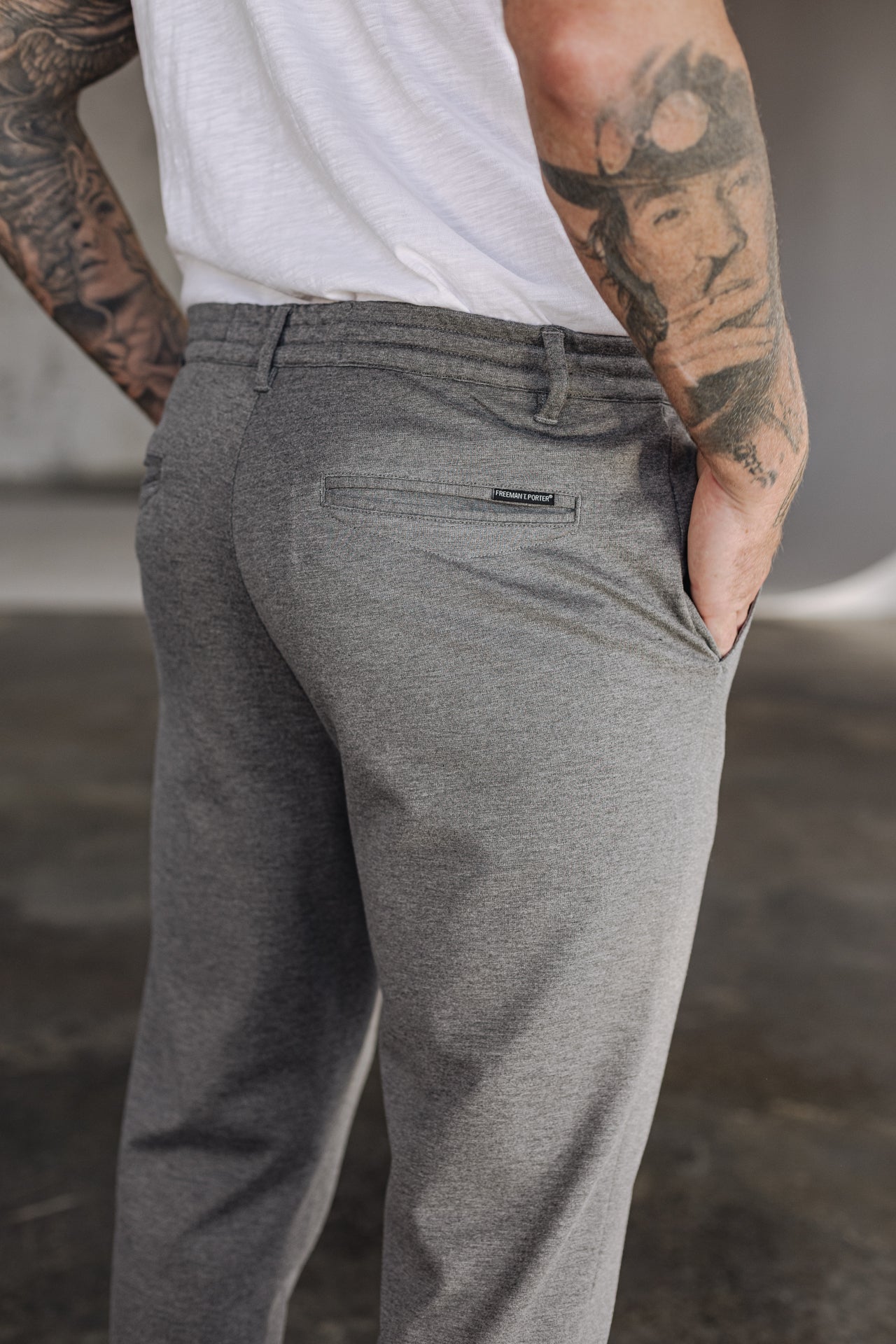 Pantalon relax Homme Derek Comfy moon rock | Freeman T. Porter
