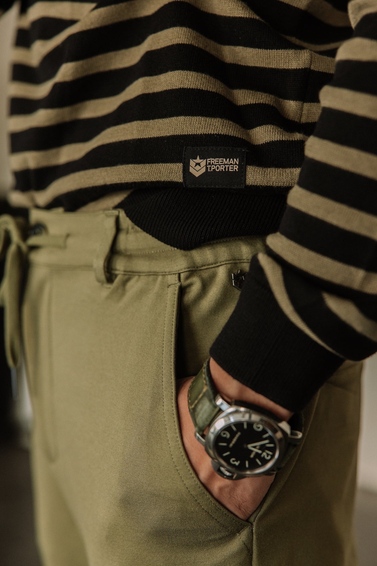 Pantalones relax Hombres Derek Comfy deep lichen green | Freeman T. Porter
