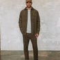 Pantalon relax Homme Derek Corduroy olive night | Freeman T. Porter
