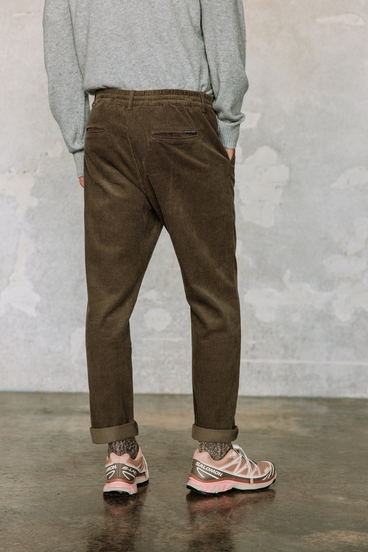 Pantalon relax Hombres Derek Corduroy olive night | Freeman T. Porter