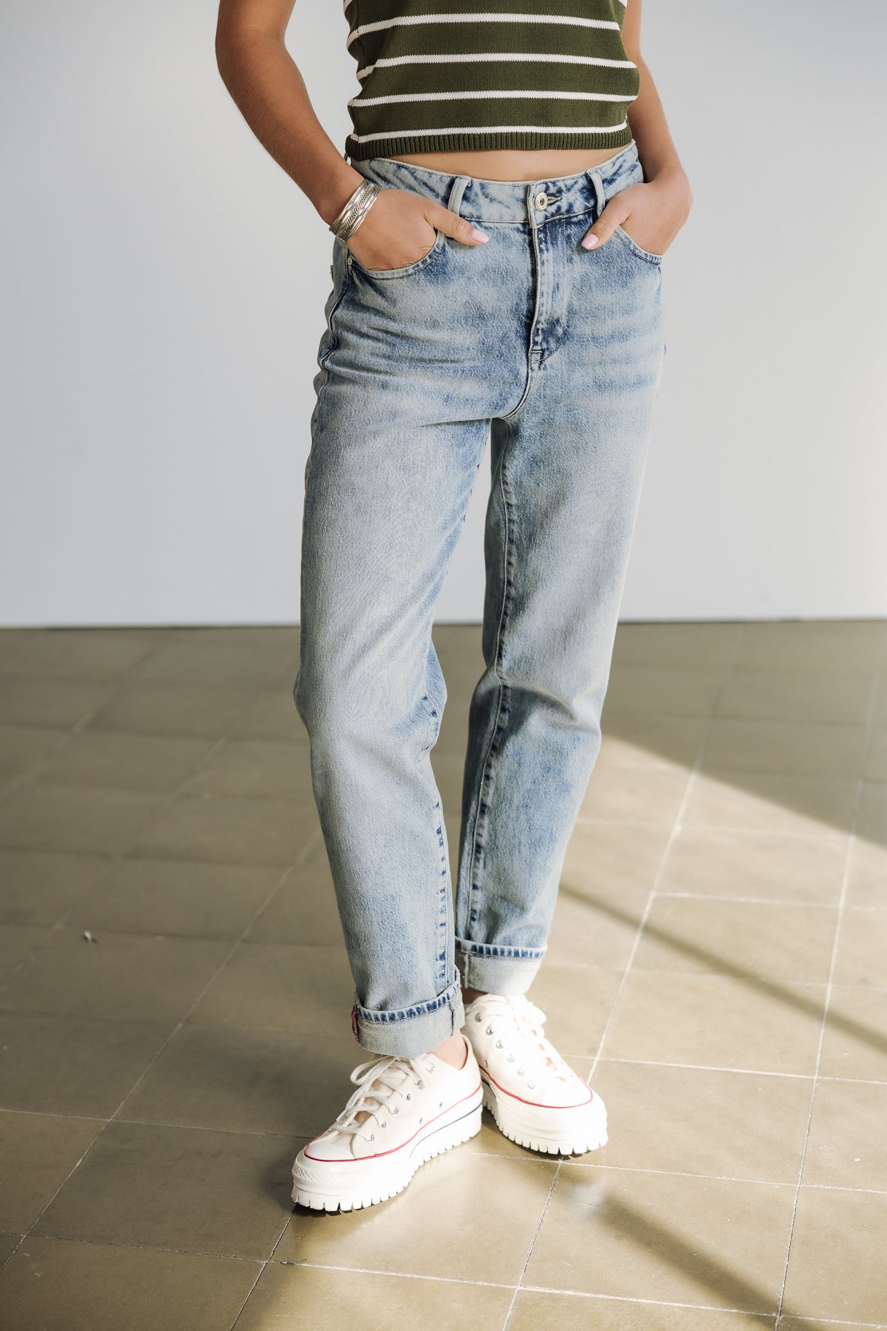 High-waisted jeans Woman Tracy SDM menzo | Freeman T. Porter