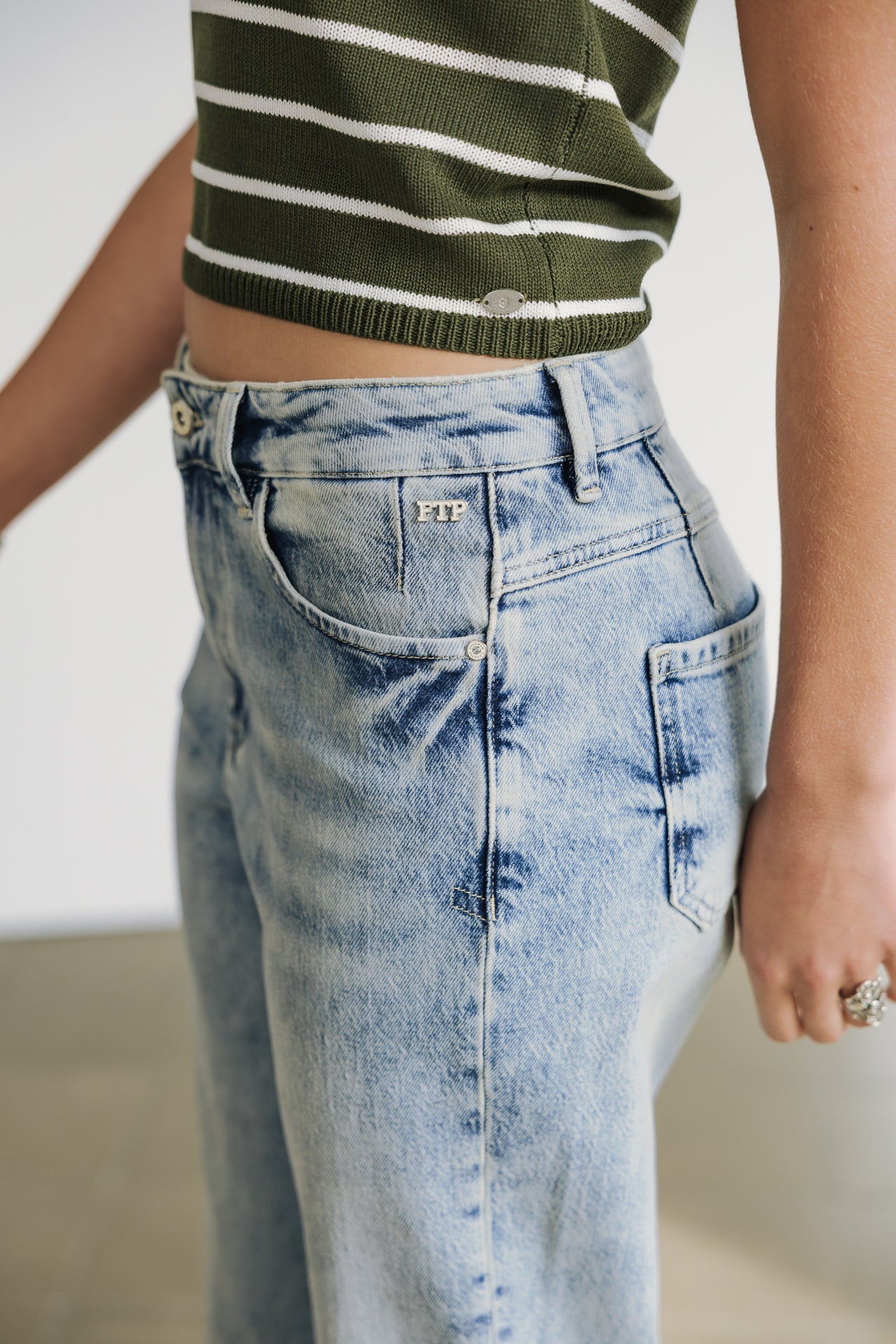 Jeans mit hoher Taille Frau Tracy SDM menzo | Freeman T. Porter
