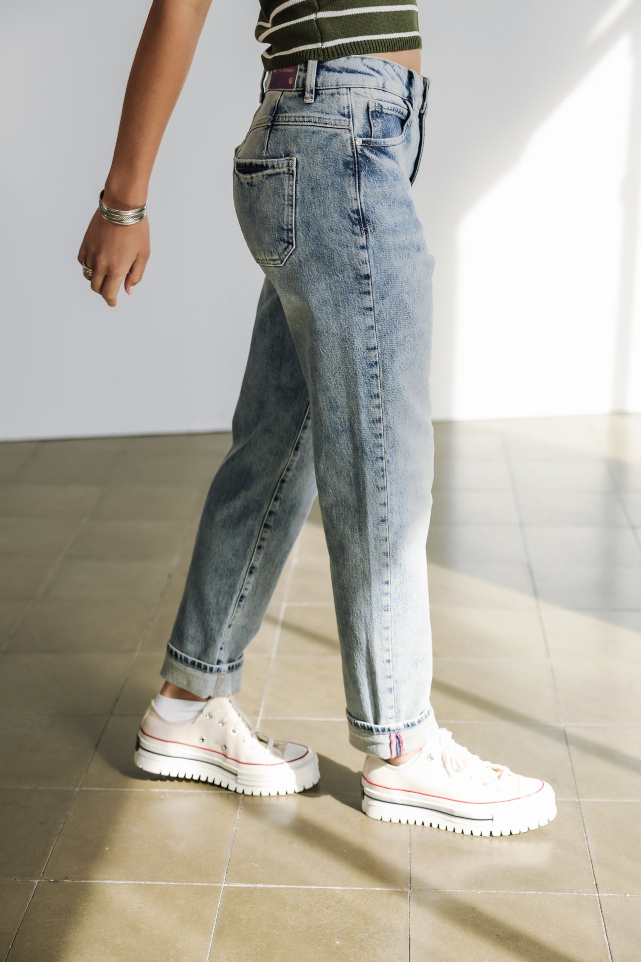 Jeans mit hoher Taille Frau Tracy SDM menzo | Freeman T. Porter