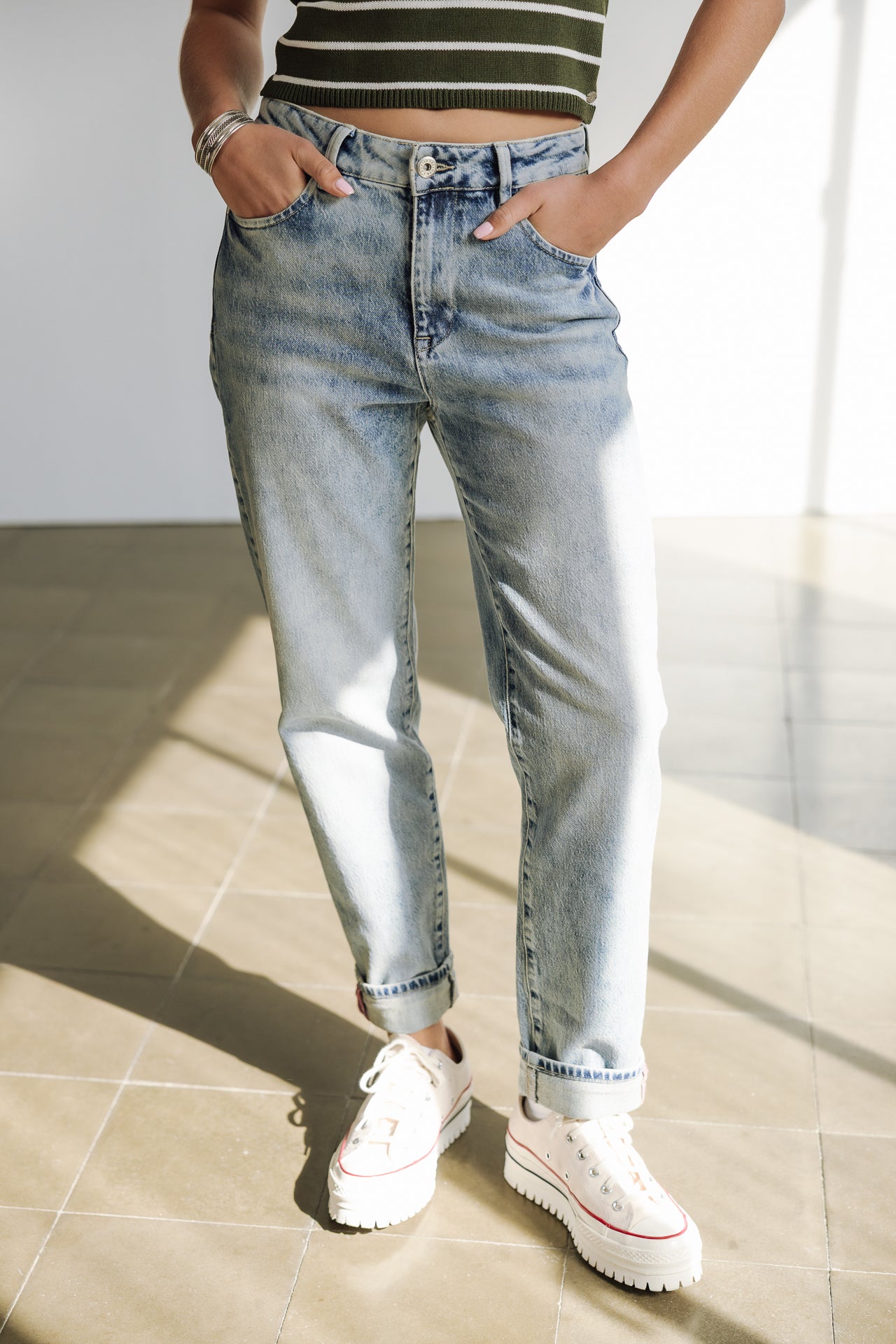 Jeans mit hoher Taille Frau Tracy SDM menzo | Freeman T. Porter