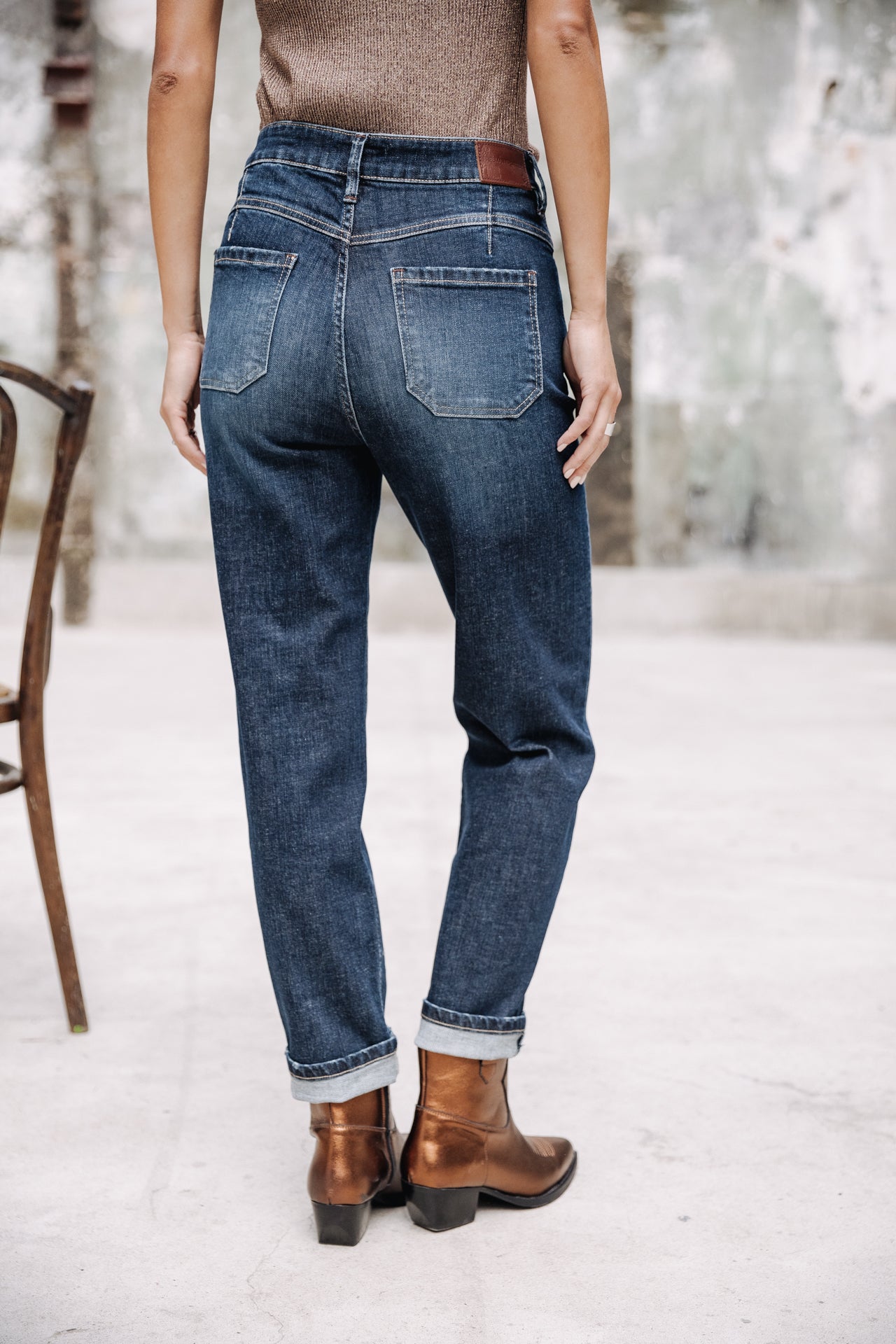 Jeans taille haute Femme Tracy santacruz | Freeman T. Porter