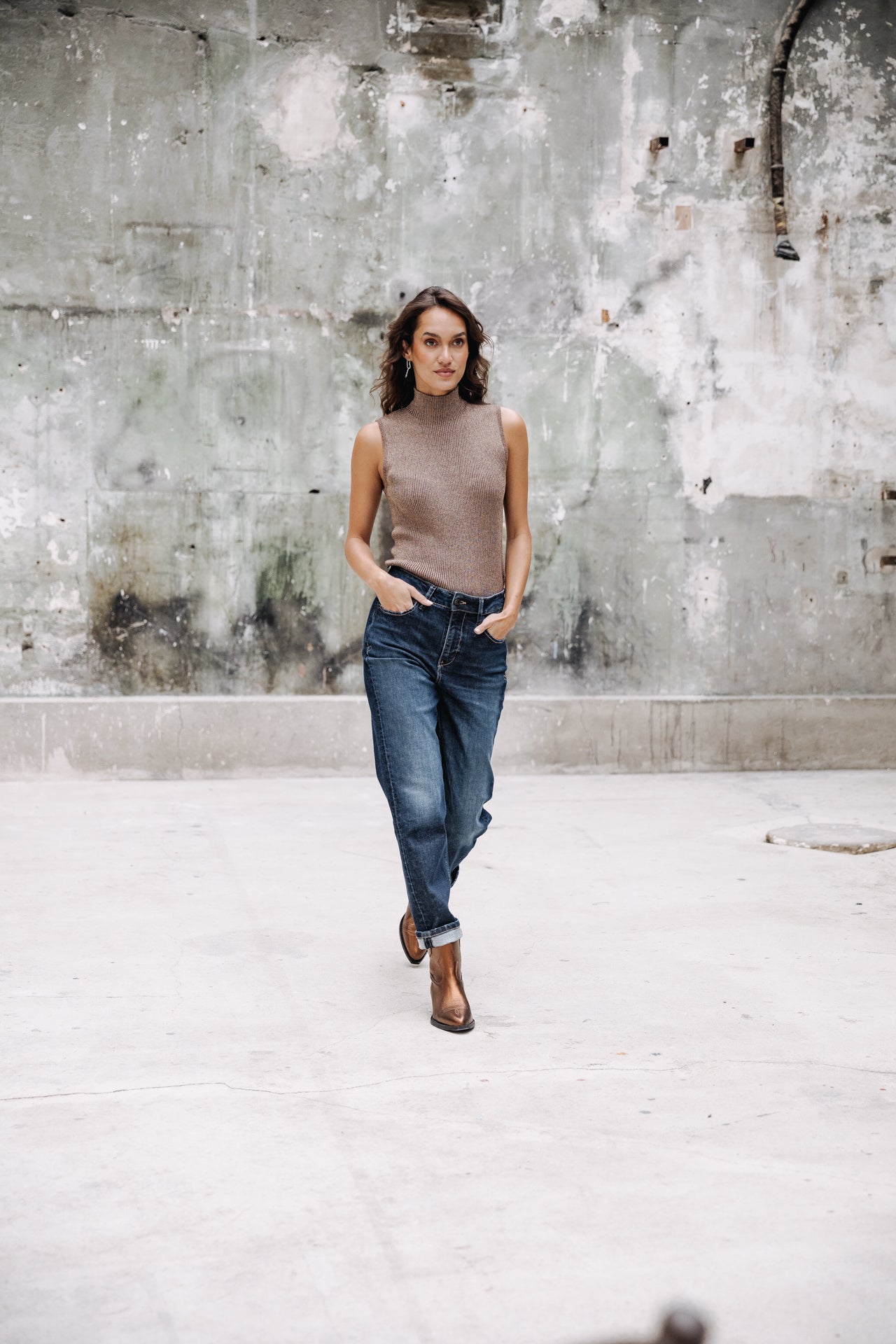 Jeans taille haute Femme Tracy santacruz | Freeman T. Porter