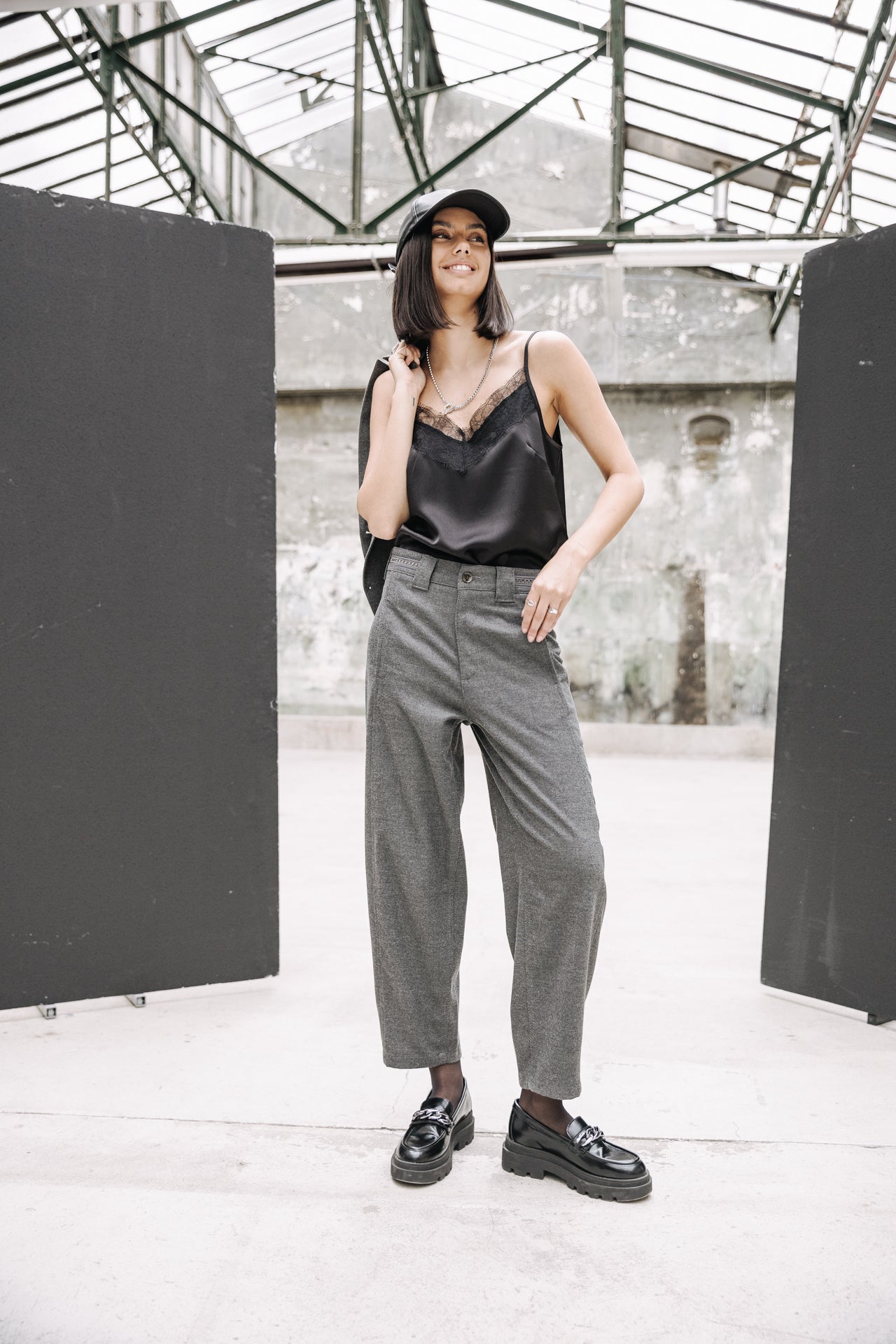 Pantalon jambes ballons Femme Rosalia City Moss moon rock | Freeman T. Porter