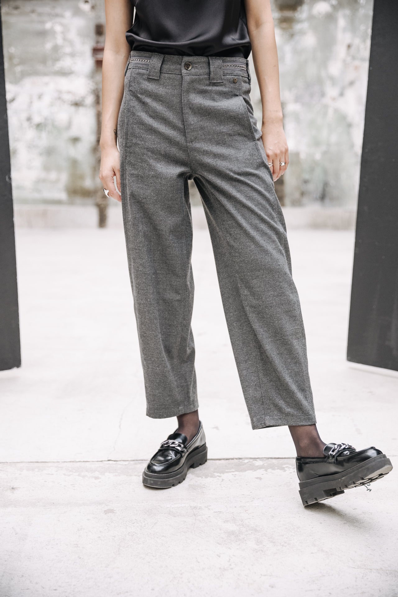 Pantalon jambes ballons Femme Rosalia City Moss moon rock | Freeman T. Porter
