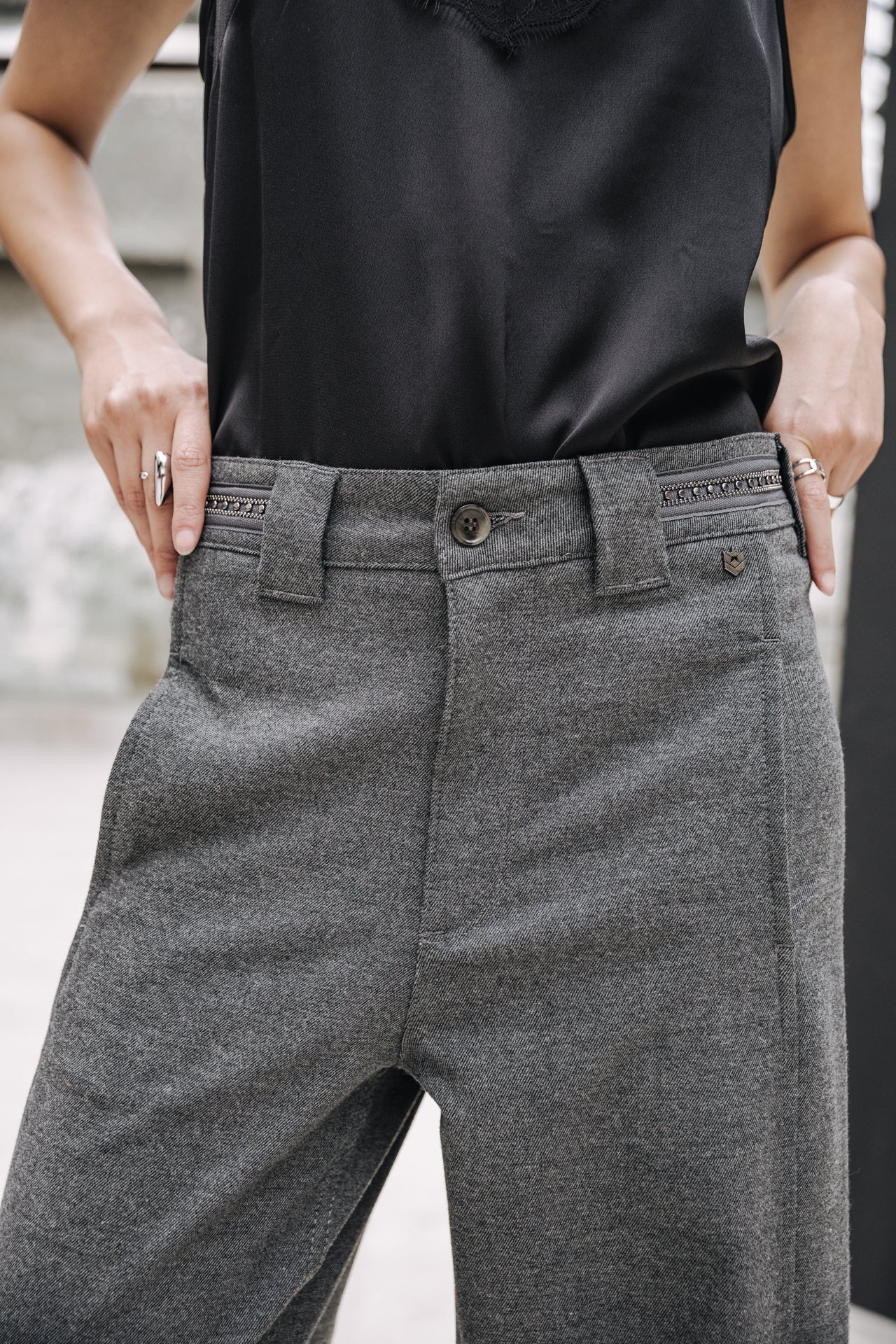 Pantalon jambes ballons Woman Rosalia City Moss moon rock | Freeman T. Porter