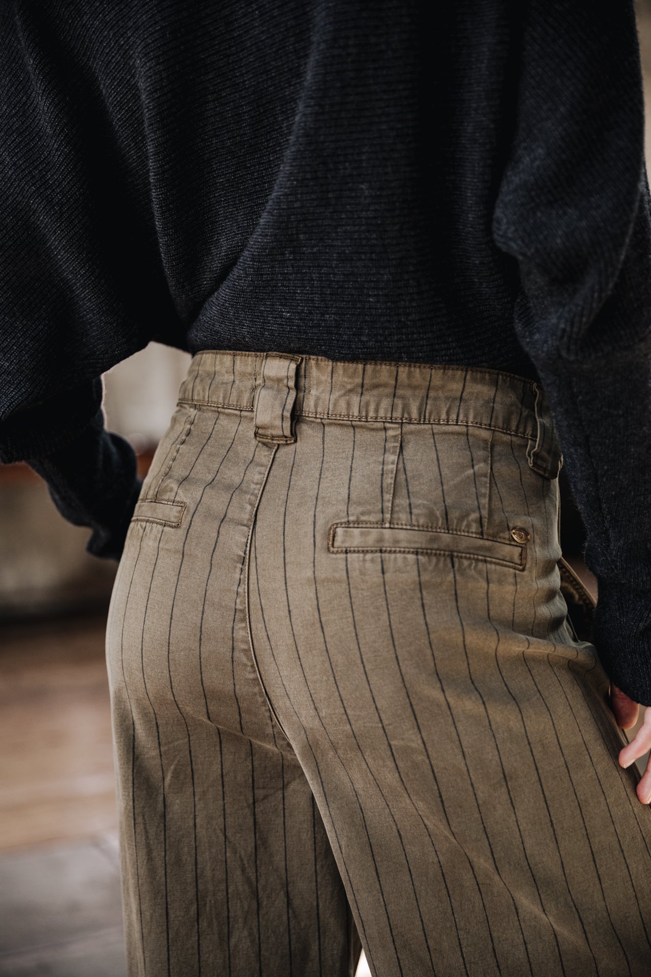 Pantalon balloon cropped Femme Rosalia City Paleole tea leaf | Freeman T. Porter
