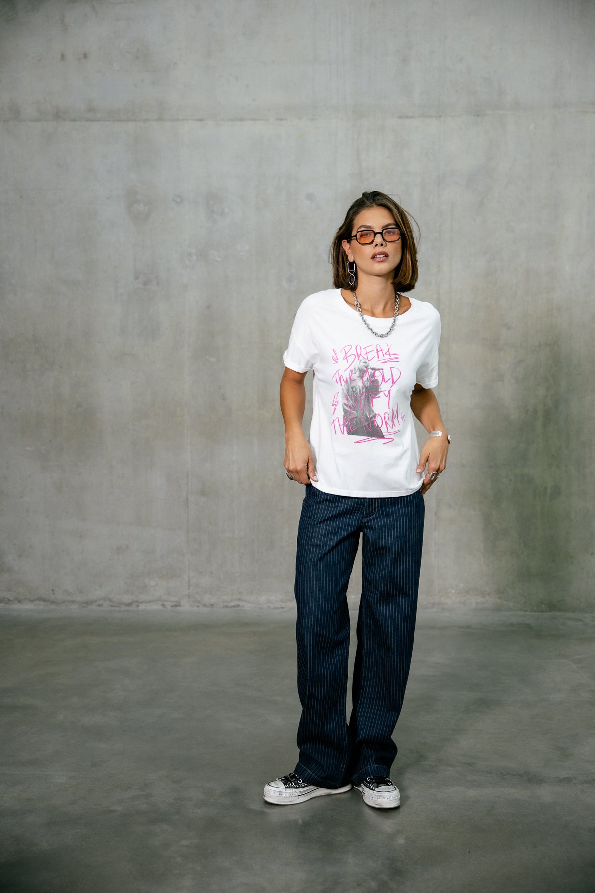 Jeans large Femme Nickie best laser | Freeman T. Porter