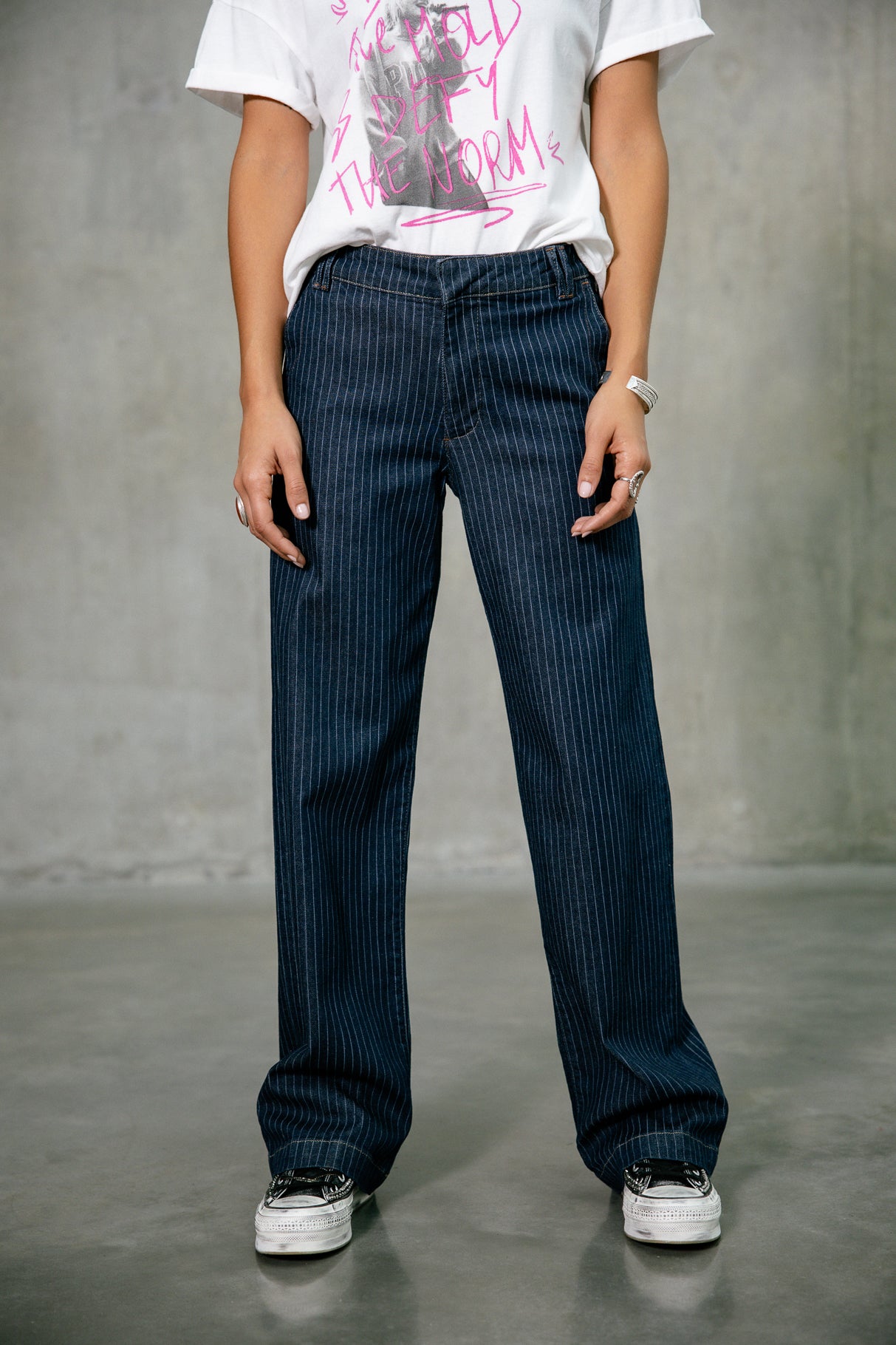 Jeans large Femme Nickie best laser | Freeman T. Porter