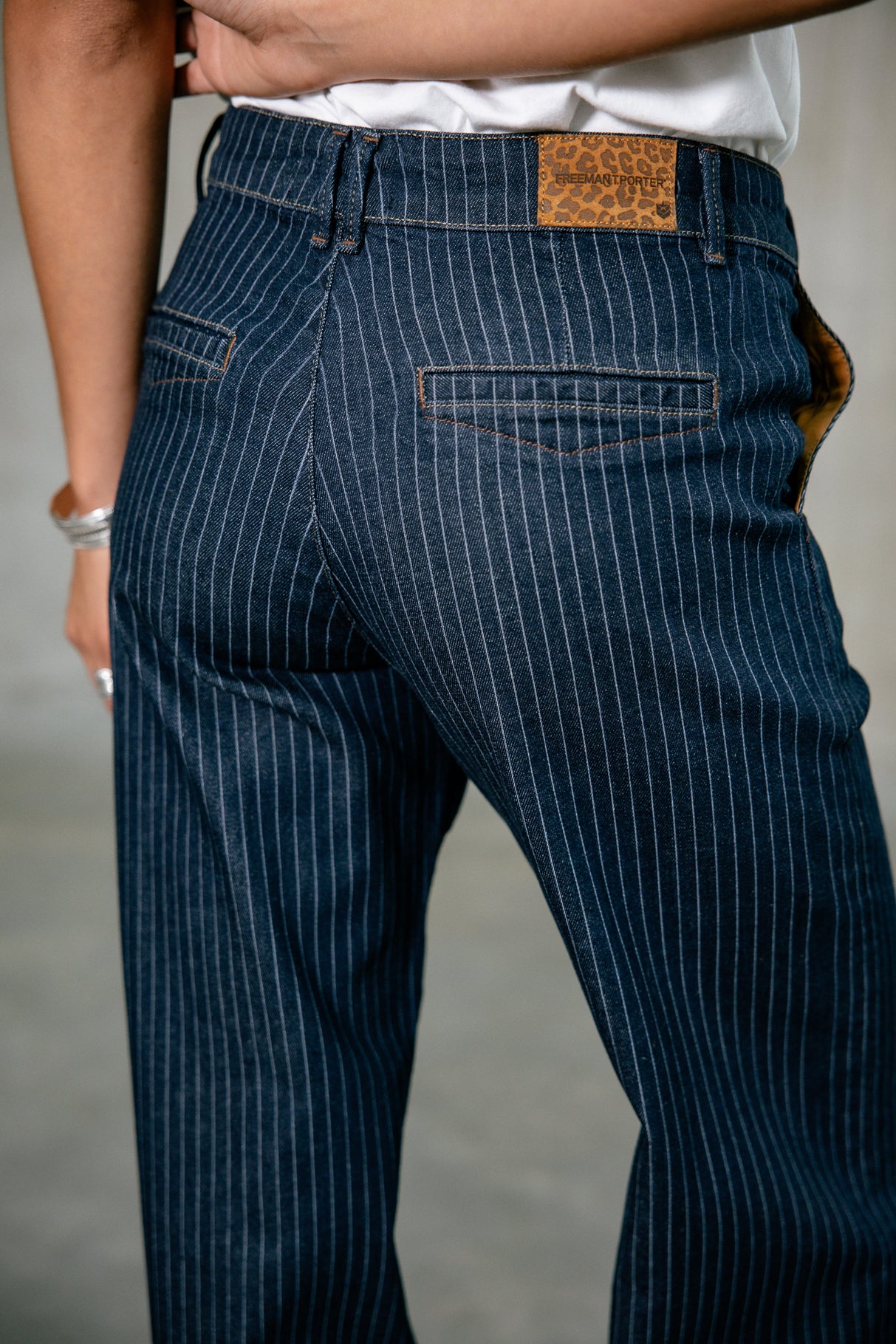 Jeans large Femme Nickie best laser | Freeman T. Porter