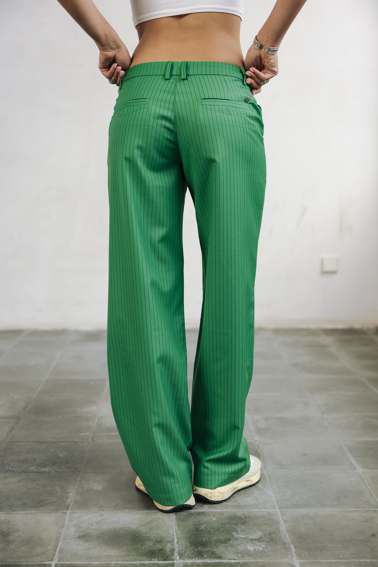 Pantalon large Femme Nickie Agafay jolly green | Freeman T. Porter