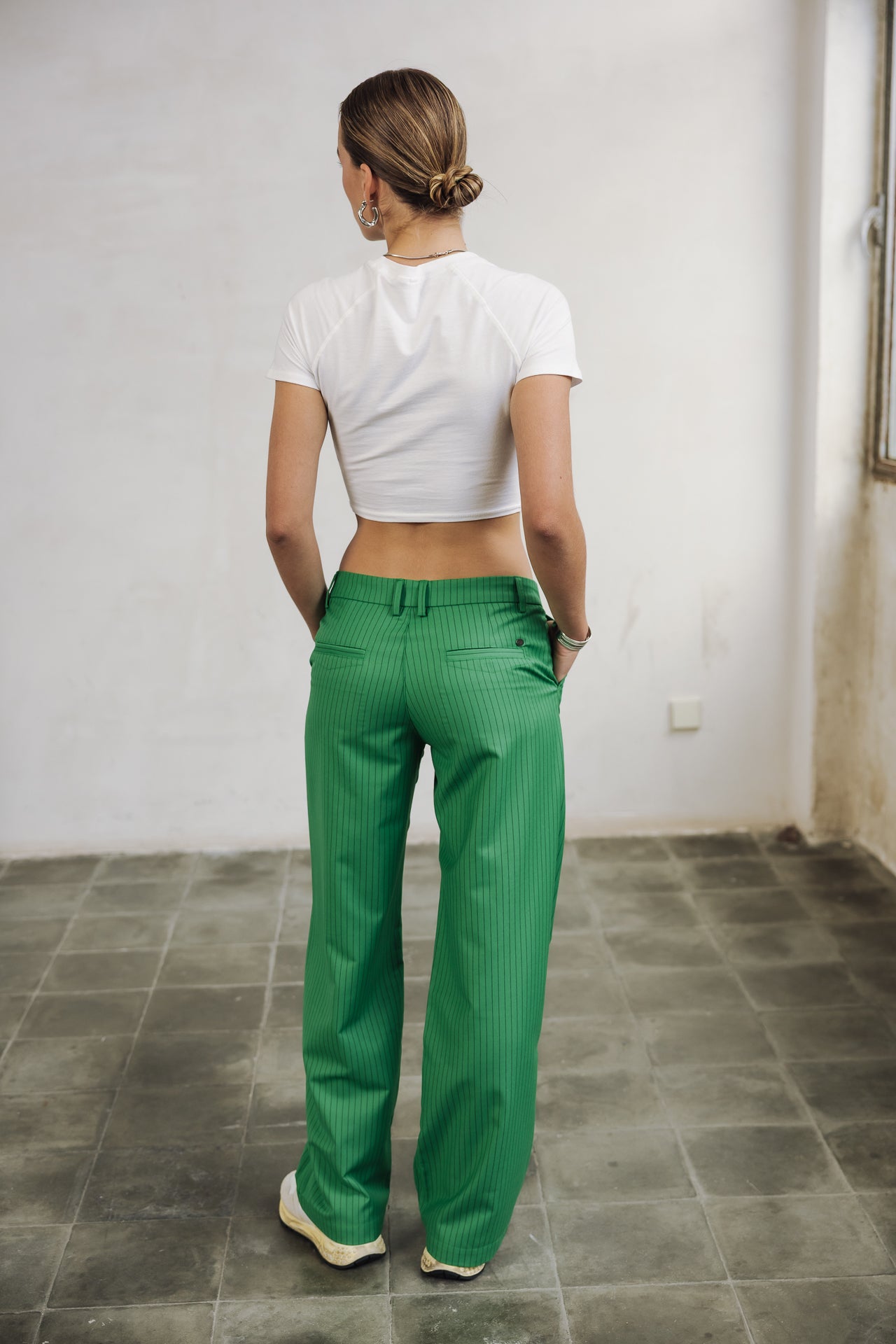 Pantalon large Femme Nickie Agafay jolly green | Freeman T. Porter