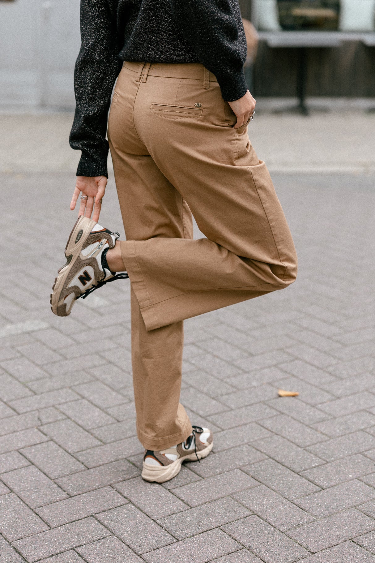 Pantalones anchos Mujer Nickie Felicita kelp | Freeman T. Porter