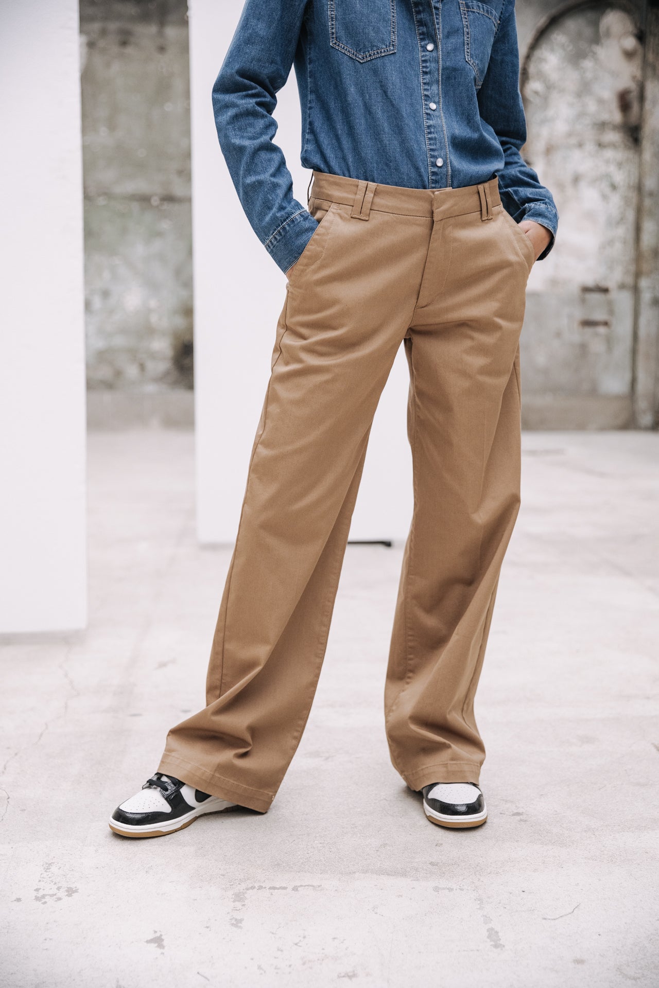 Pantalon large Femme Nickie Felicita kelp | Freeman T. Porter