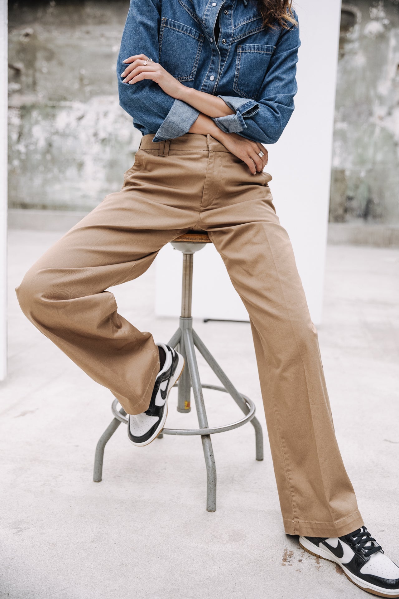 Pantalon large Femme Nickie Felicita kelp | Freeman T. Porter
