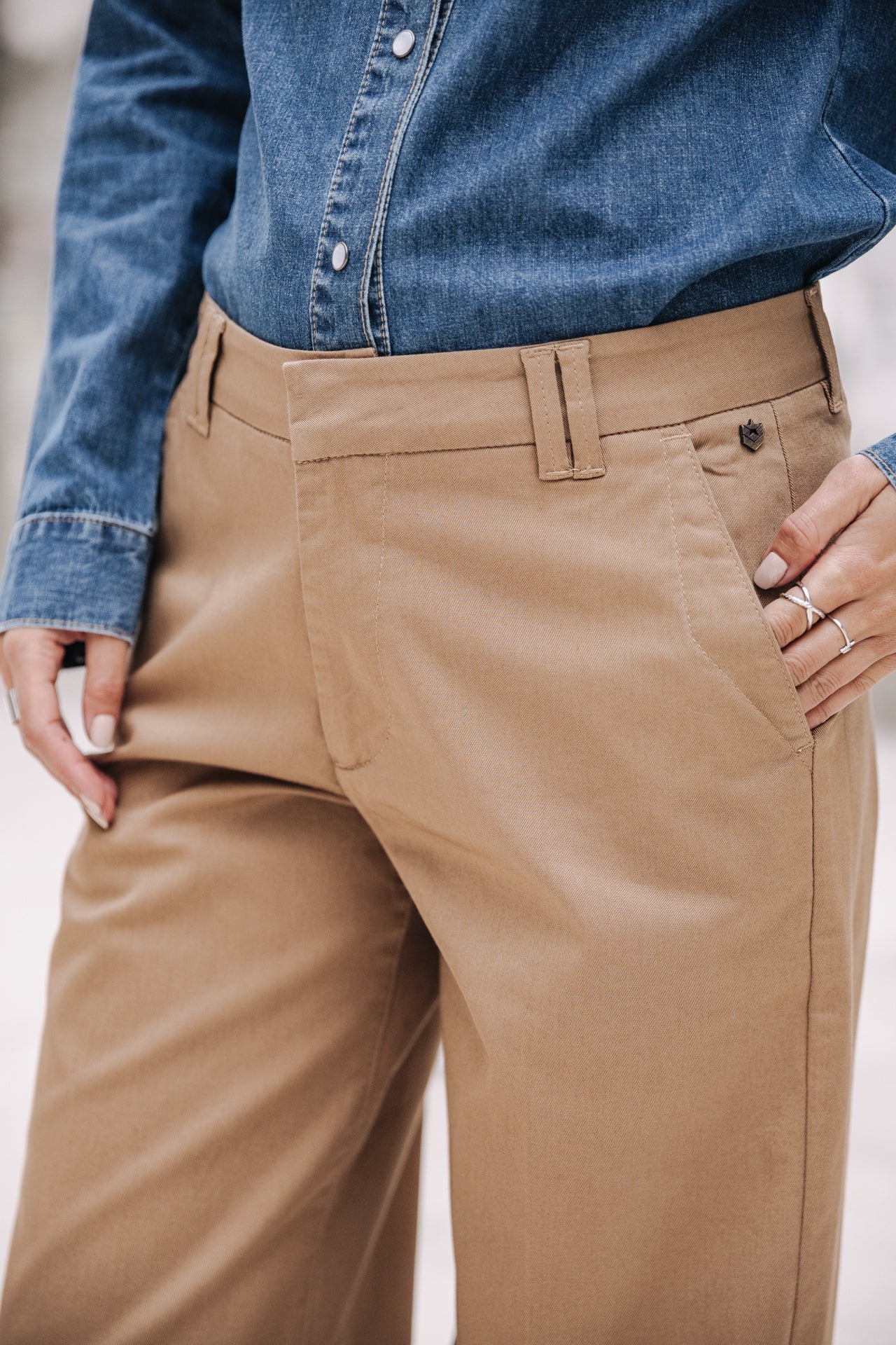 Pantalon large Femme Nickie Felicita kelp | Freeman T. Porter