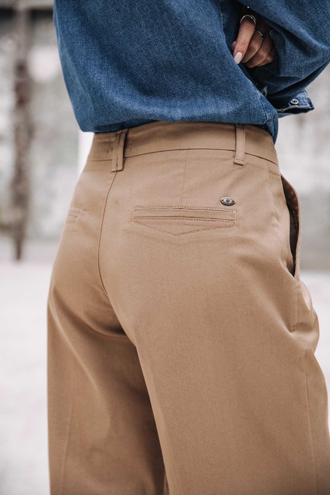 Pantalon large Femme Nickie Felicita kelp | Freeman T. Porter
