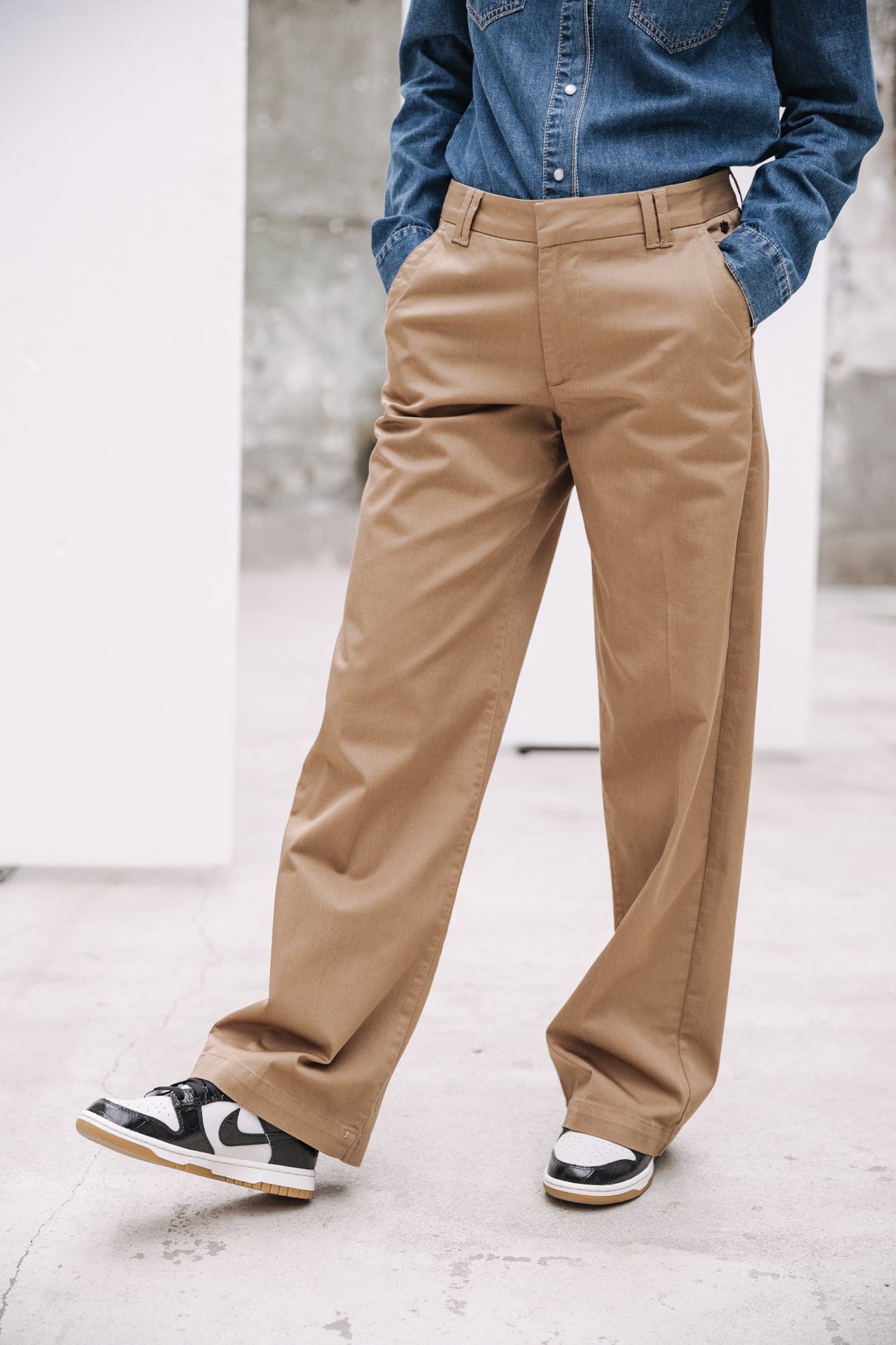 Pantalon large Femme Nickie Felicita kelp | Freeman T. Porter