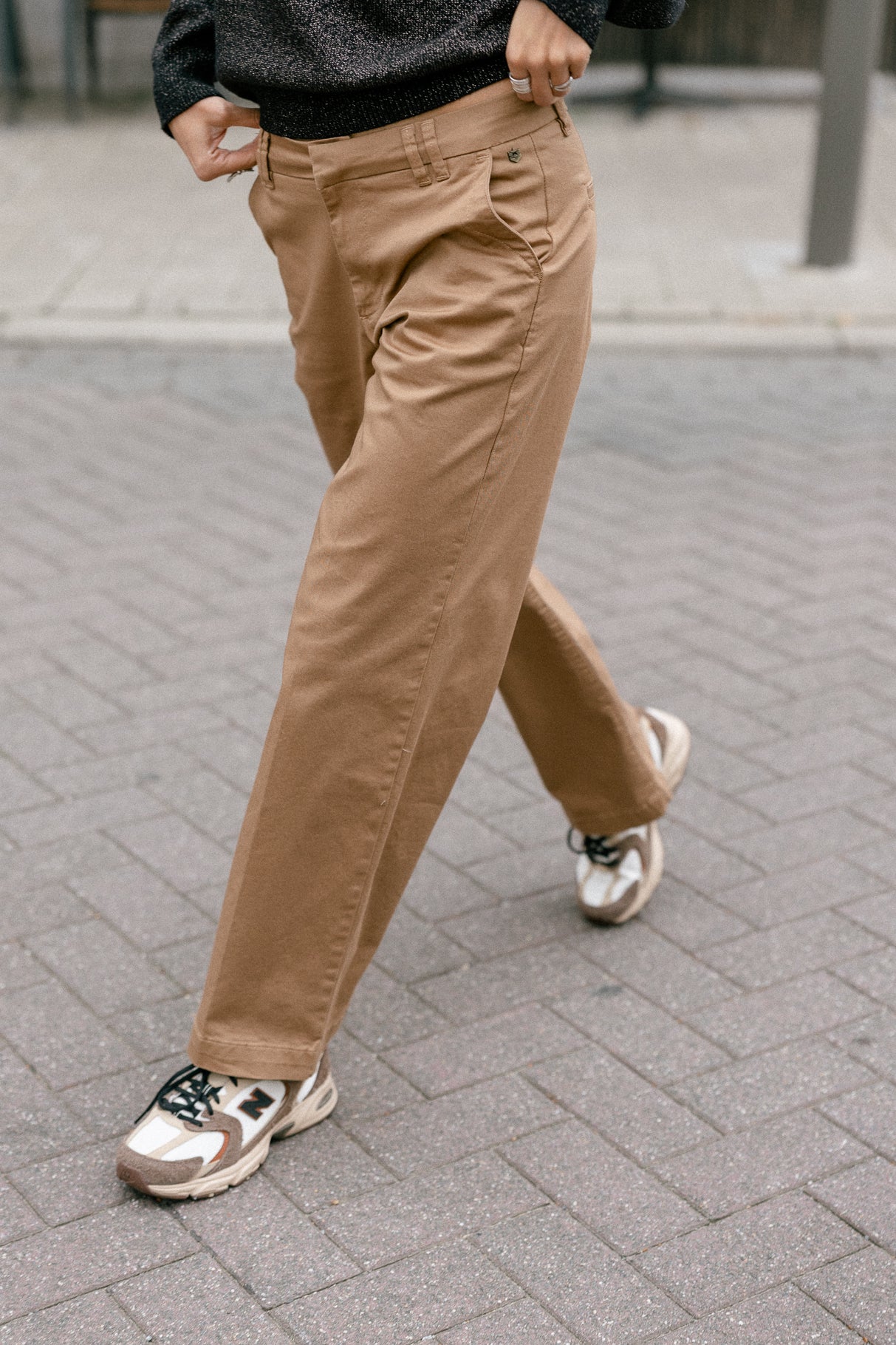 Pantalones anchos Mujer Nickie Felicita kelp | Freeman T. Porter