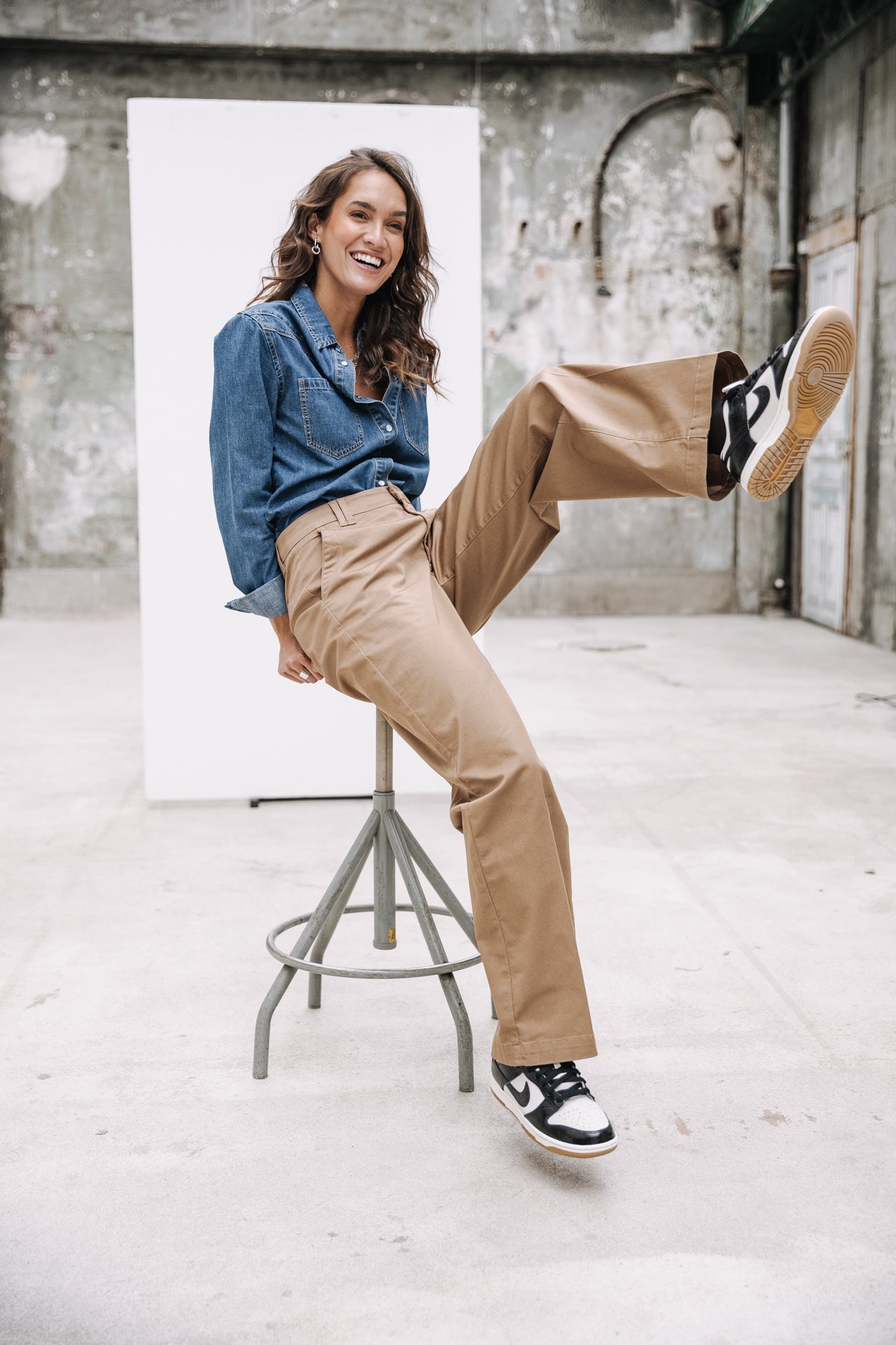 Pantalon large Femme Nickie Felicita kelp | Freeman T. Porter