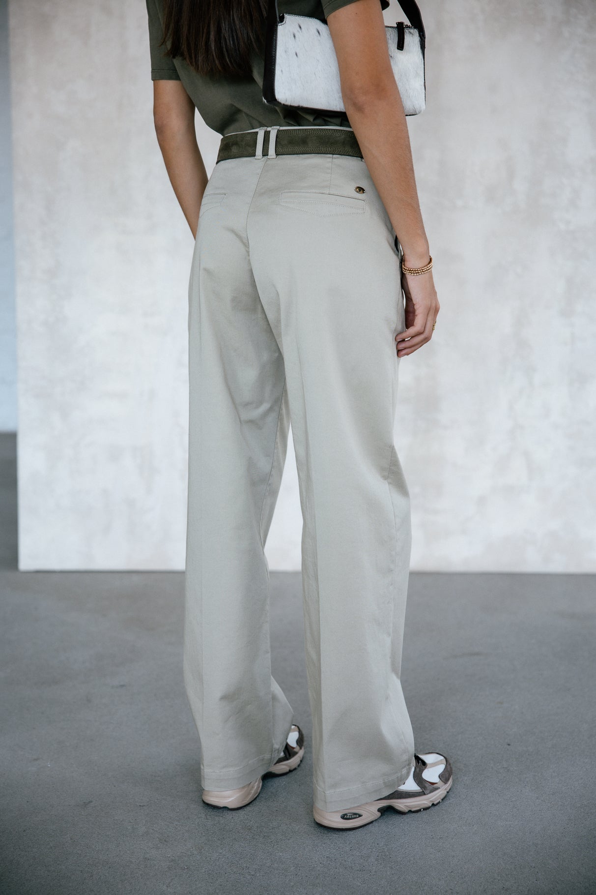 Pantalon large Femme Nickie Studs Felicita abbey stone | Freeman T. Porter