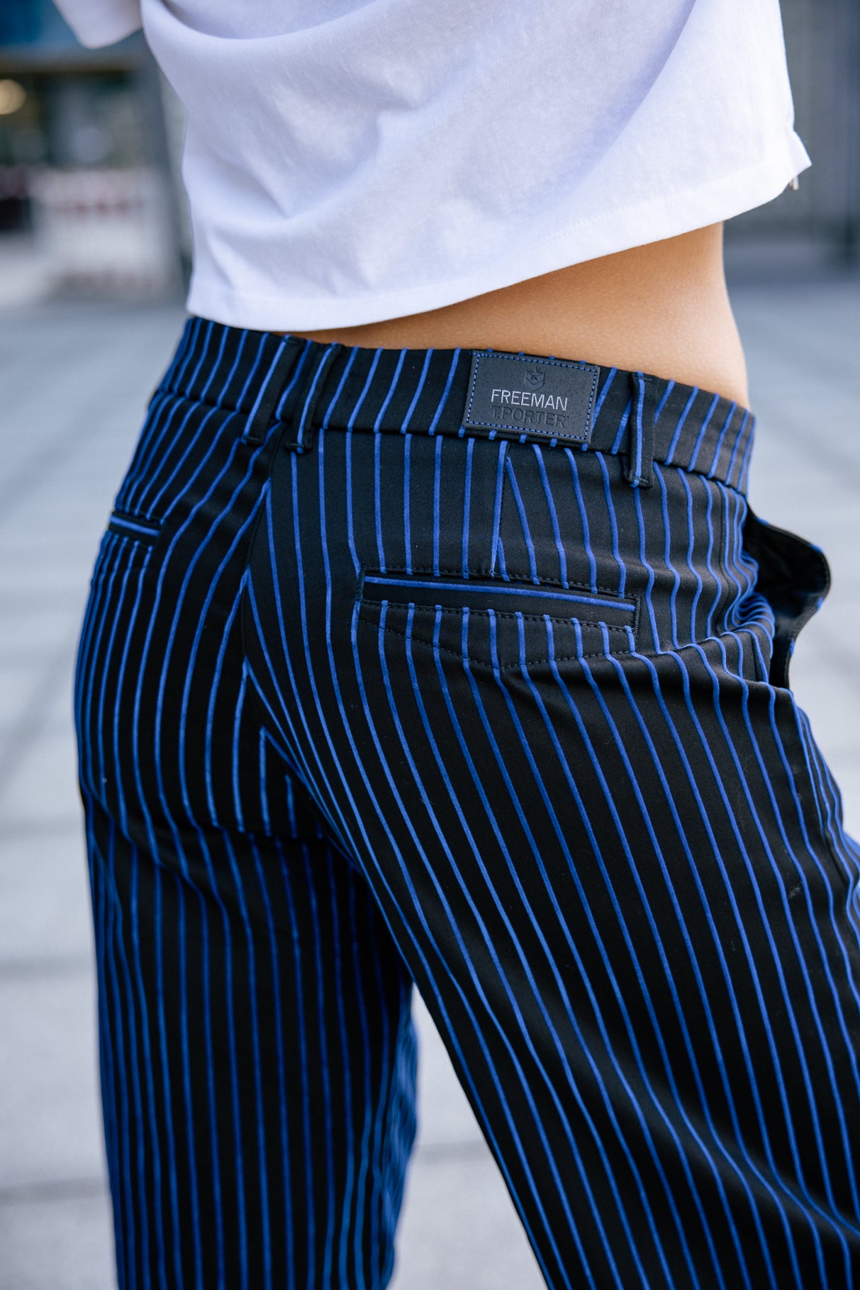 Pantalon large Femme Nickie Gorgonia black | Freeman T. Porter