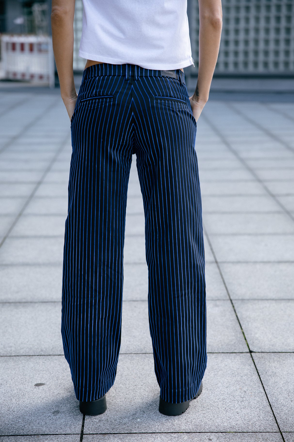 Pantalon large Femme Nickie Gorgonia black | Freeman T. Porter