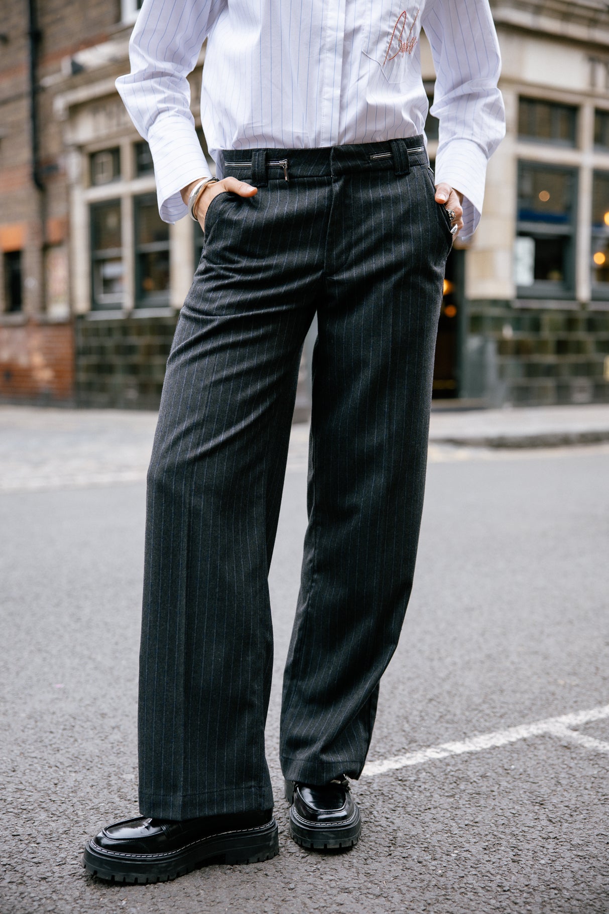 Pantalon large Femme Nickie Target dark khaki | Freeman T. Porter