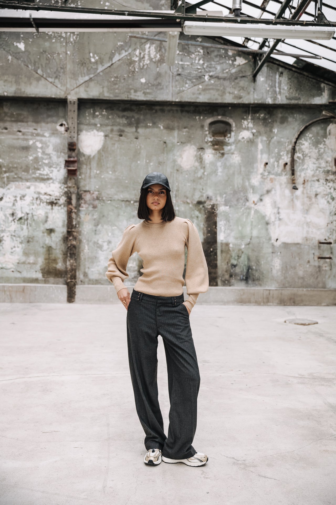 Pantalon large chino Femme Nickie Zephir moon rock | Freeman T. Porter